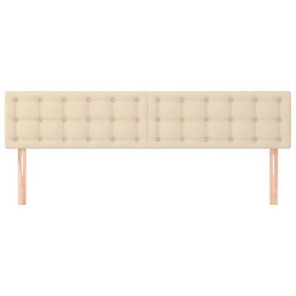 Kopfteile Creme 180x5x78/88 cm Stoff