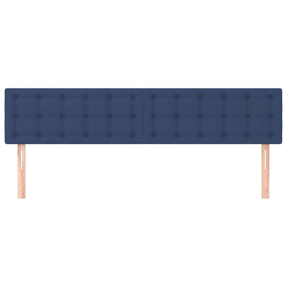 Kopfteile Blau 180x5x78/88 cm Stoff