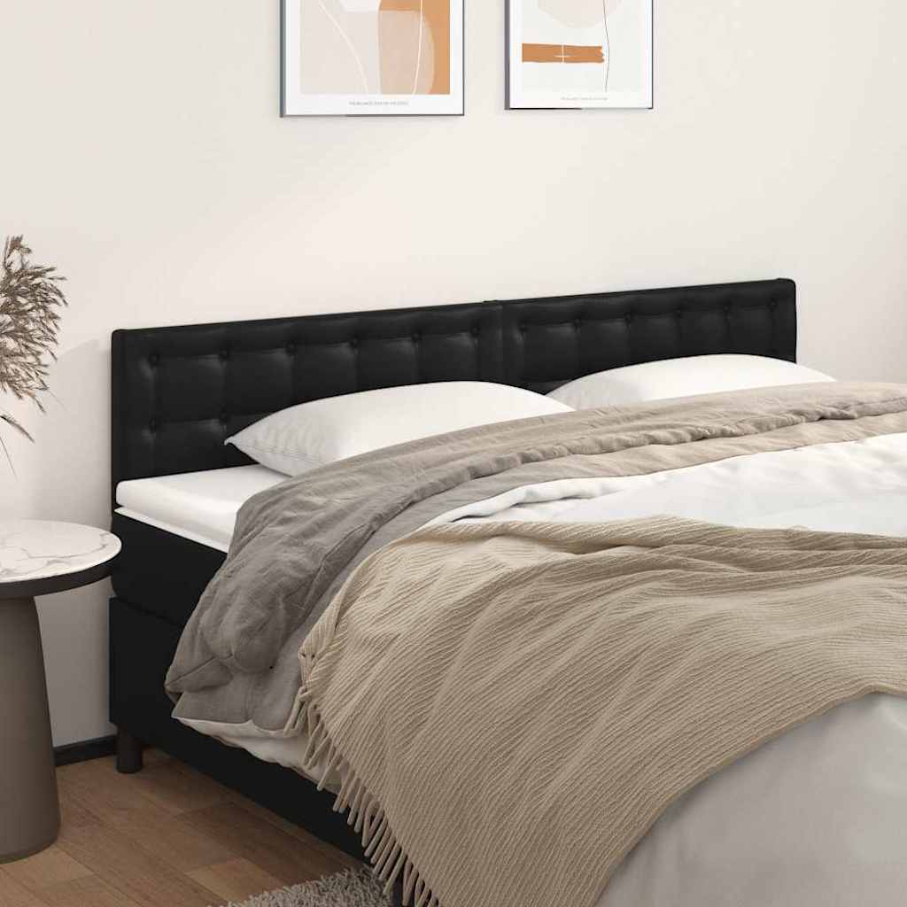 Kopfteile Schwarz 180x5x78/88 cm Kunstleder