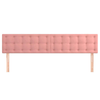 Kopfteile Rosa 180x5x78/88 cm Samt