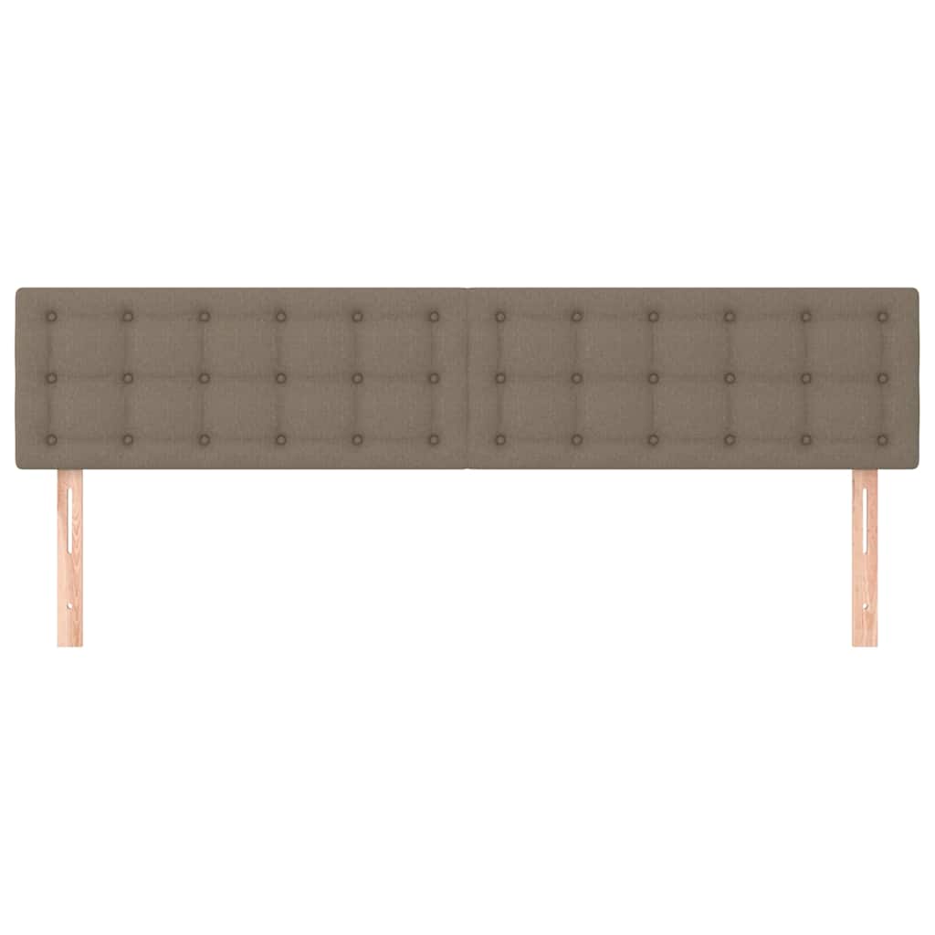 Kopfteile Taupe 200x5x78/88 cm Stoff