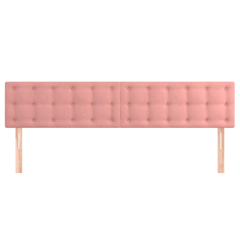 Kopfteile Rosa 200x5x78/88 cm Samt
