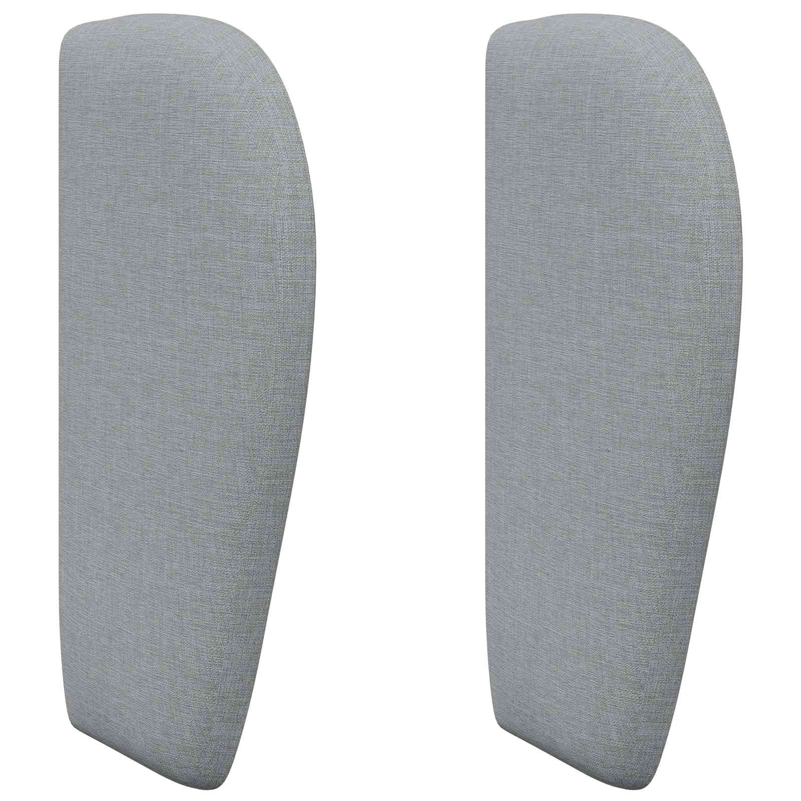Kopfteil Ohr Hellgrau 40 x 23 x 6 cm Stoff