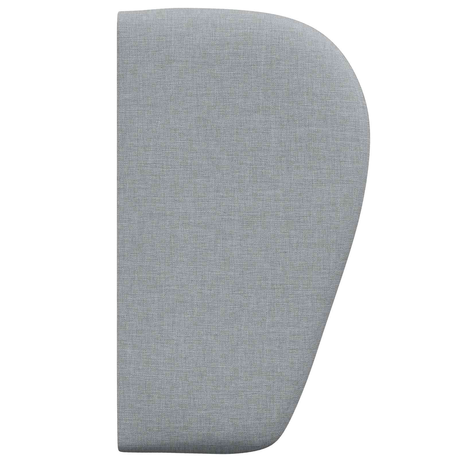 Kopfteil Ohr Hellgrau 40 x 23 x 6 cm Stoff