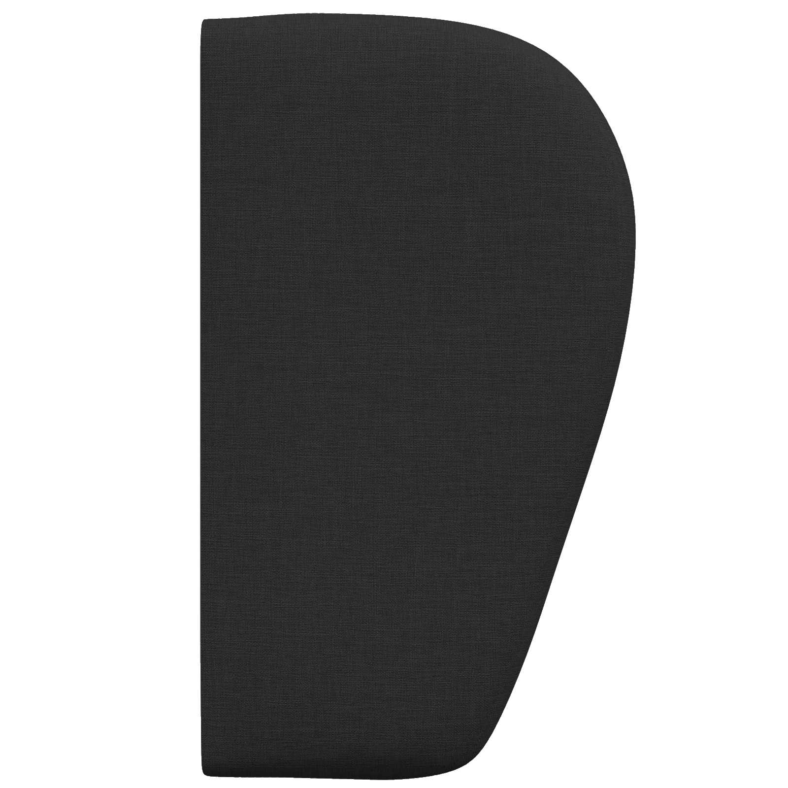 Kopfteil Ohr Schwarz 40 x 23 x 6 cm Stoff