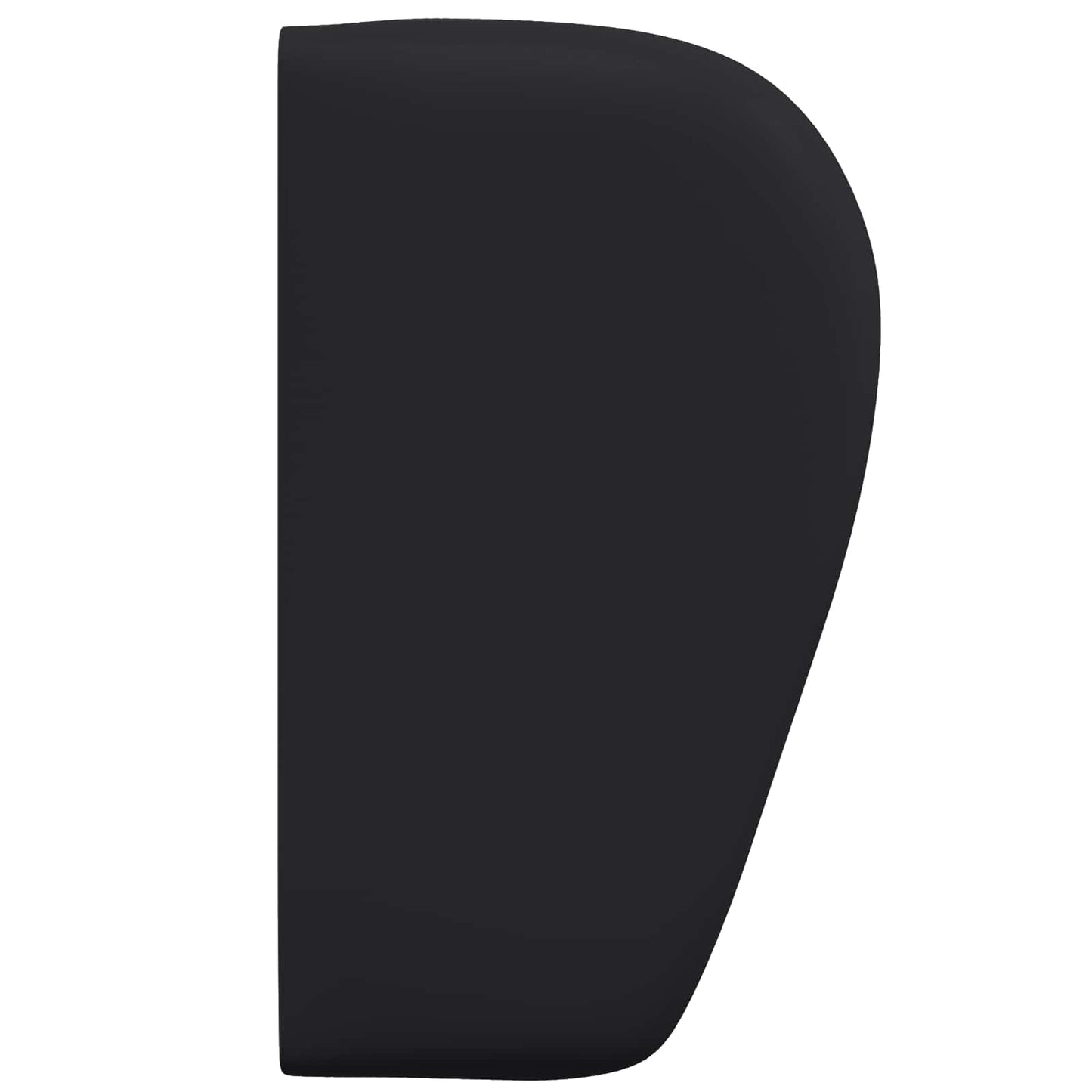 Kopfteil Ohr Schwarz 40 x 23 x 6 cm PVC