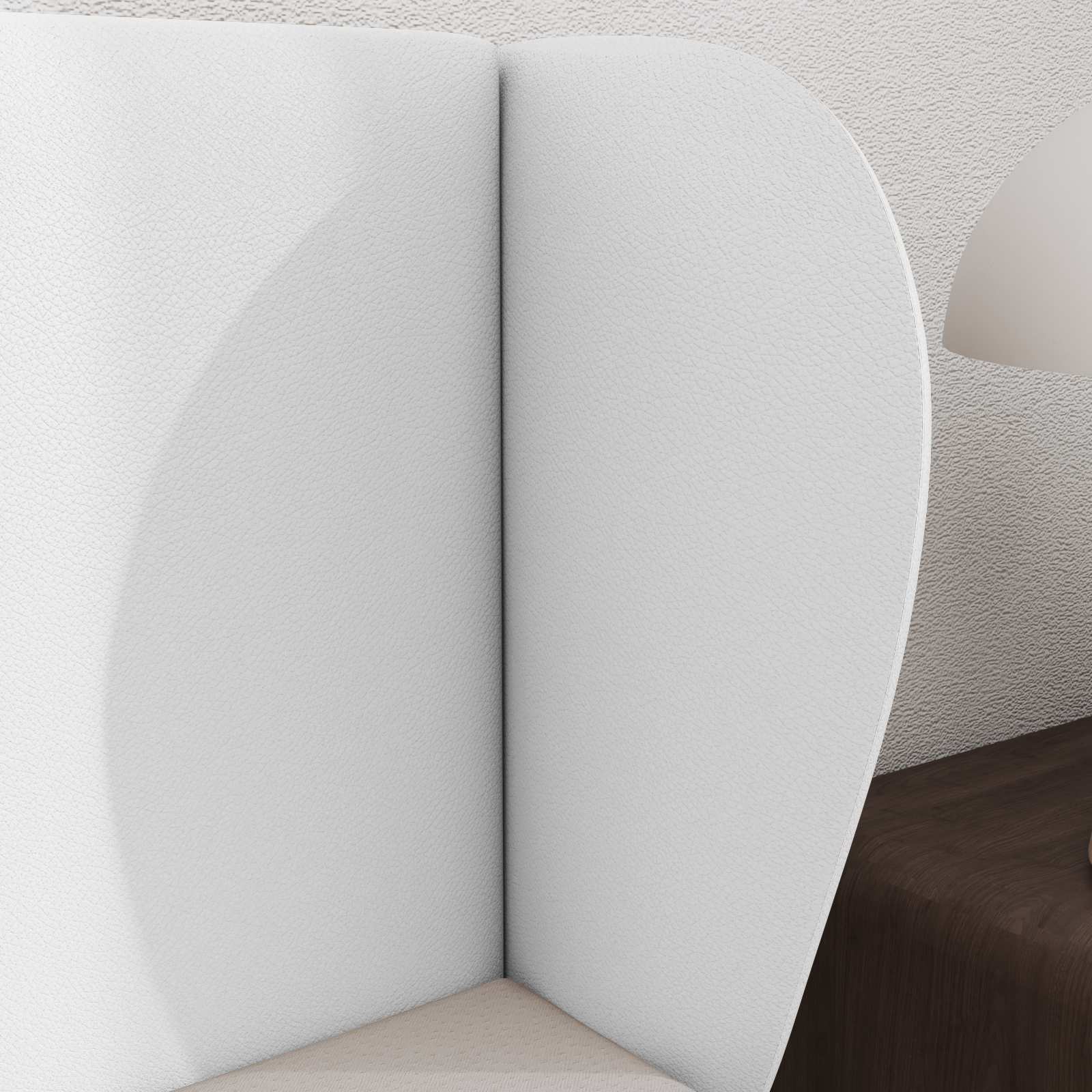 Kopfteil Ohr Weiß 40 x 23 x 6 cm PVC