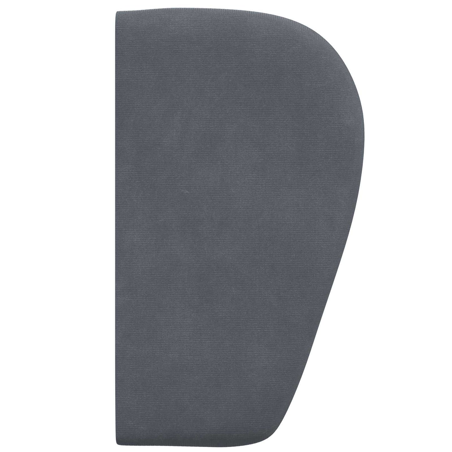 Kopfteil Ohr Dunkelgrau 40 x 23 x 6 cm Samt