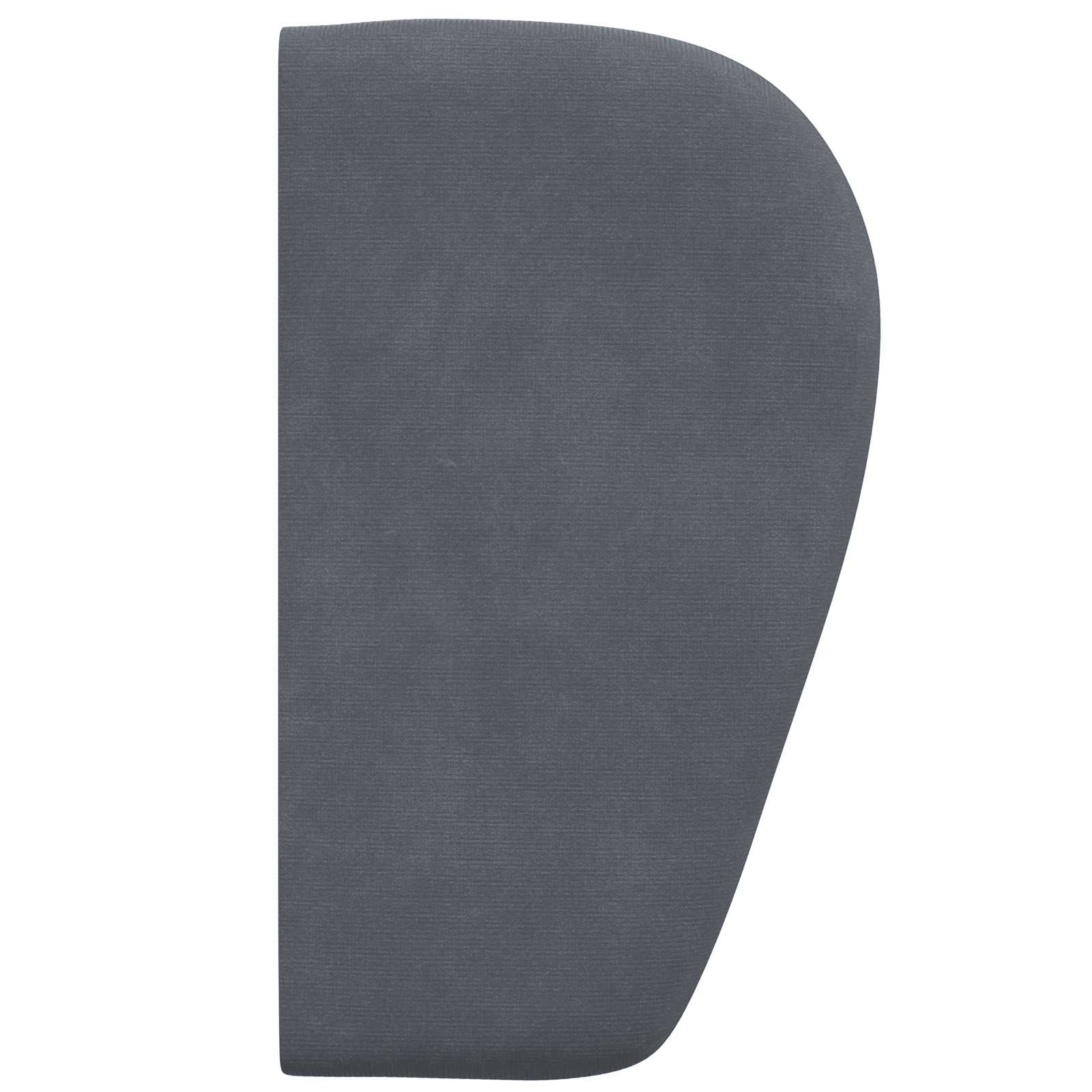 Kopfteil Ohr Dunkelgrau 40 x 23 x 6 cm Samt