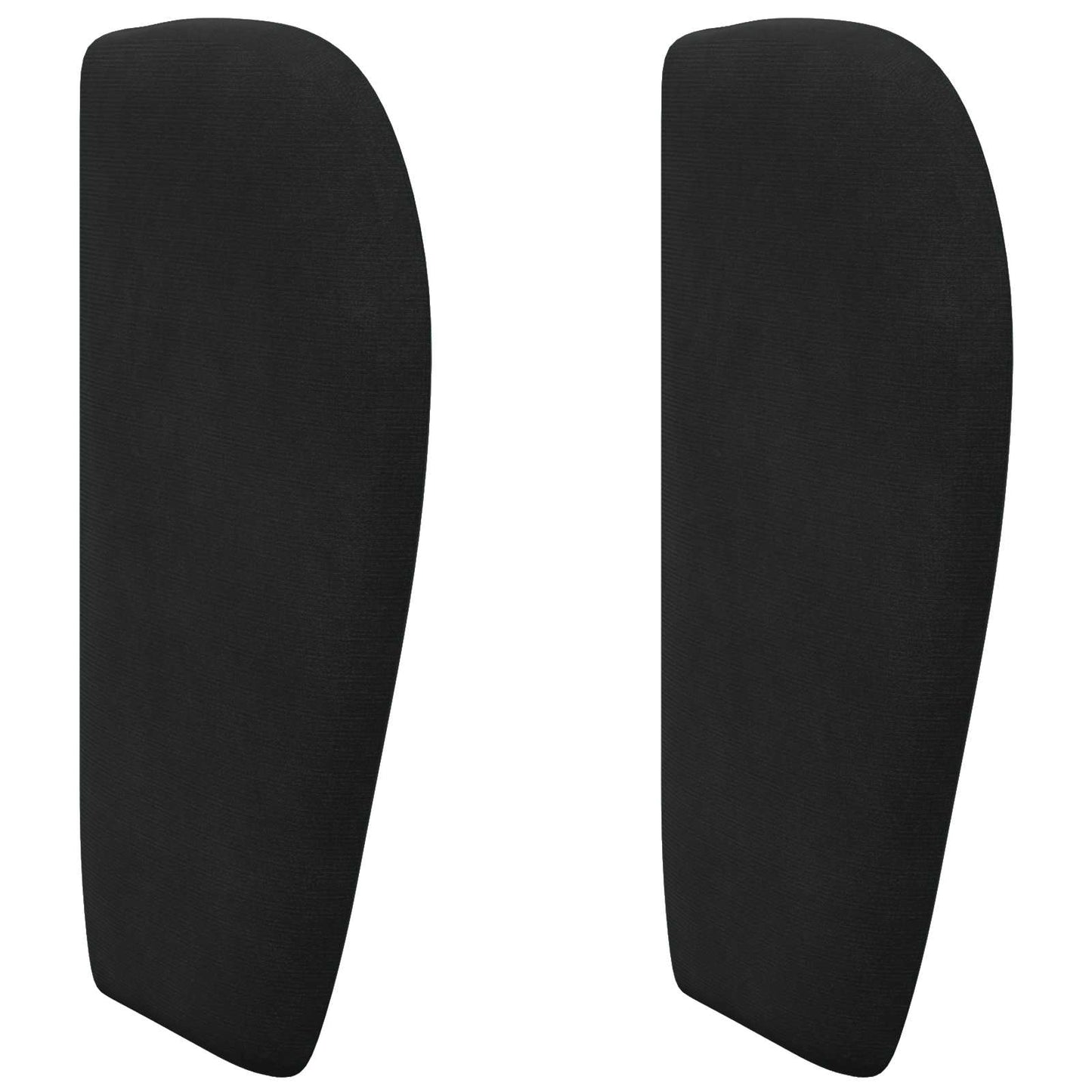Kopfteil Ohr Schwarz 40 x 23 x 6 cm Samt