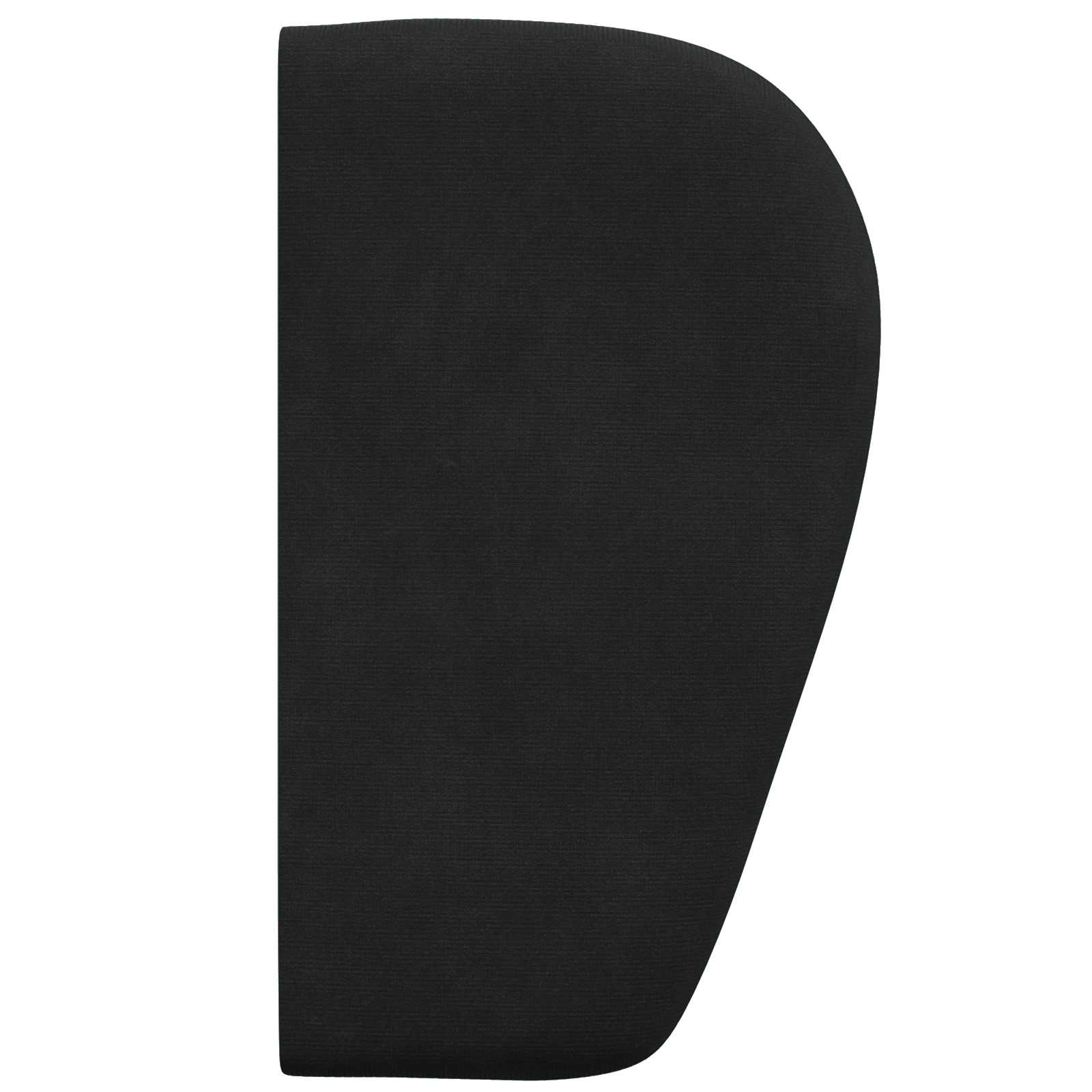 Kopfteil Ohr Schwarz 40 x 23 x 6 cm Samt