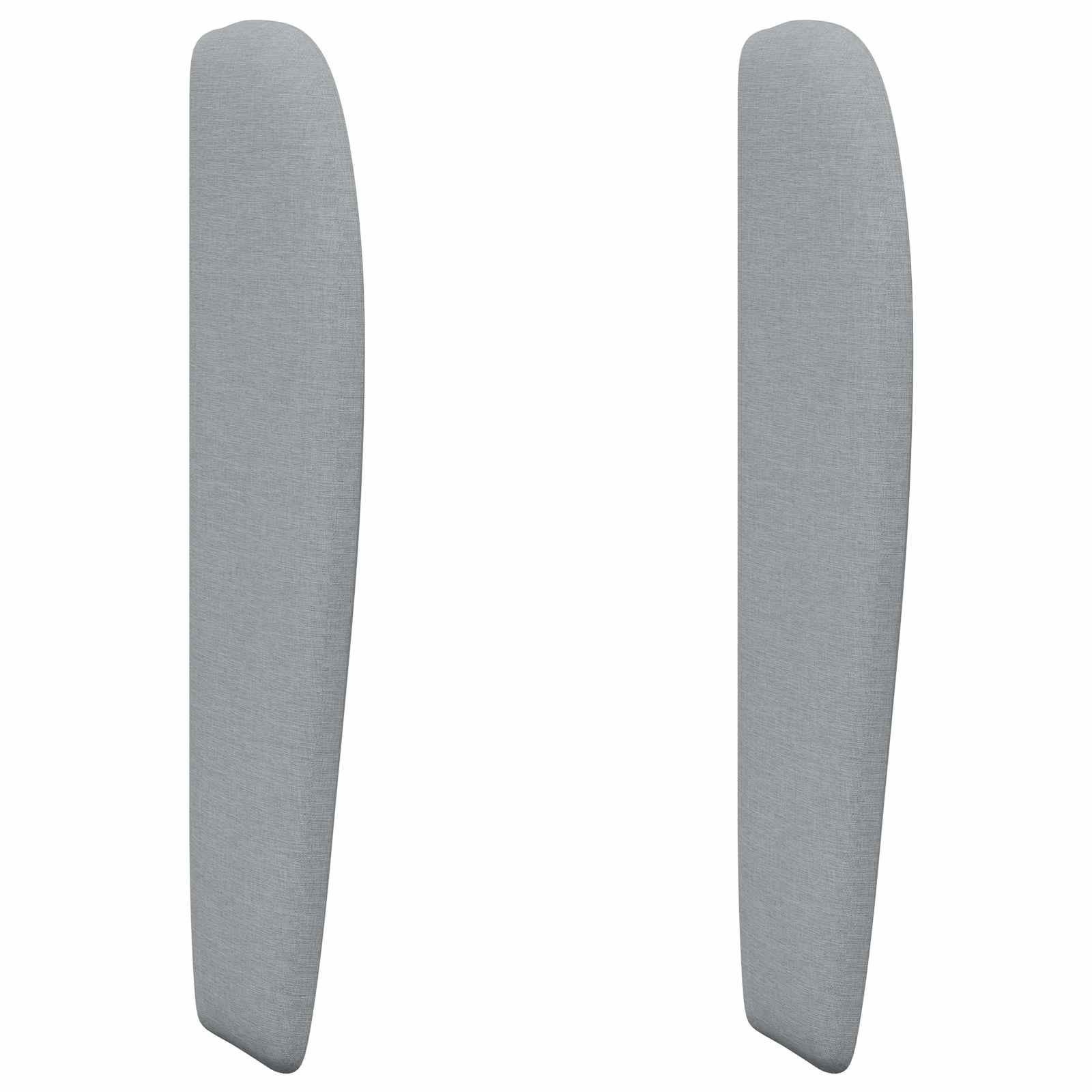 Kopfteil Ohr Hellgrau 80 x 23 x 6 cm Stoff