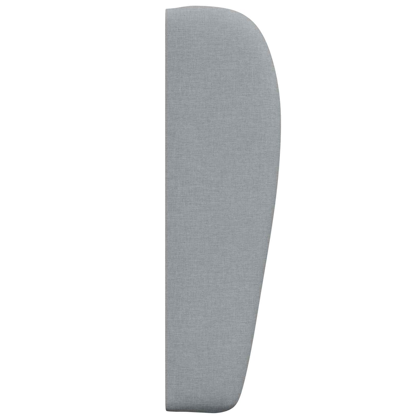Kopfteil Ohr Hellgrau 80 x 23 x 6 cm Stoff