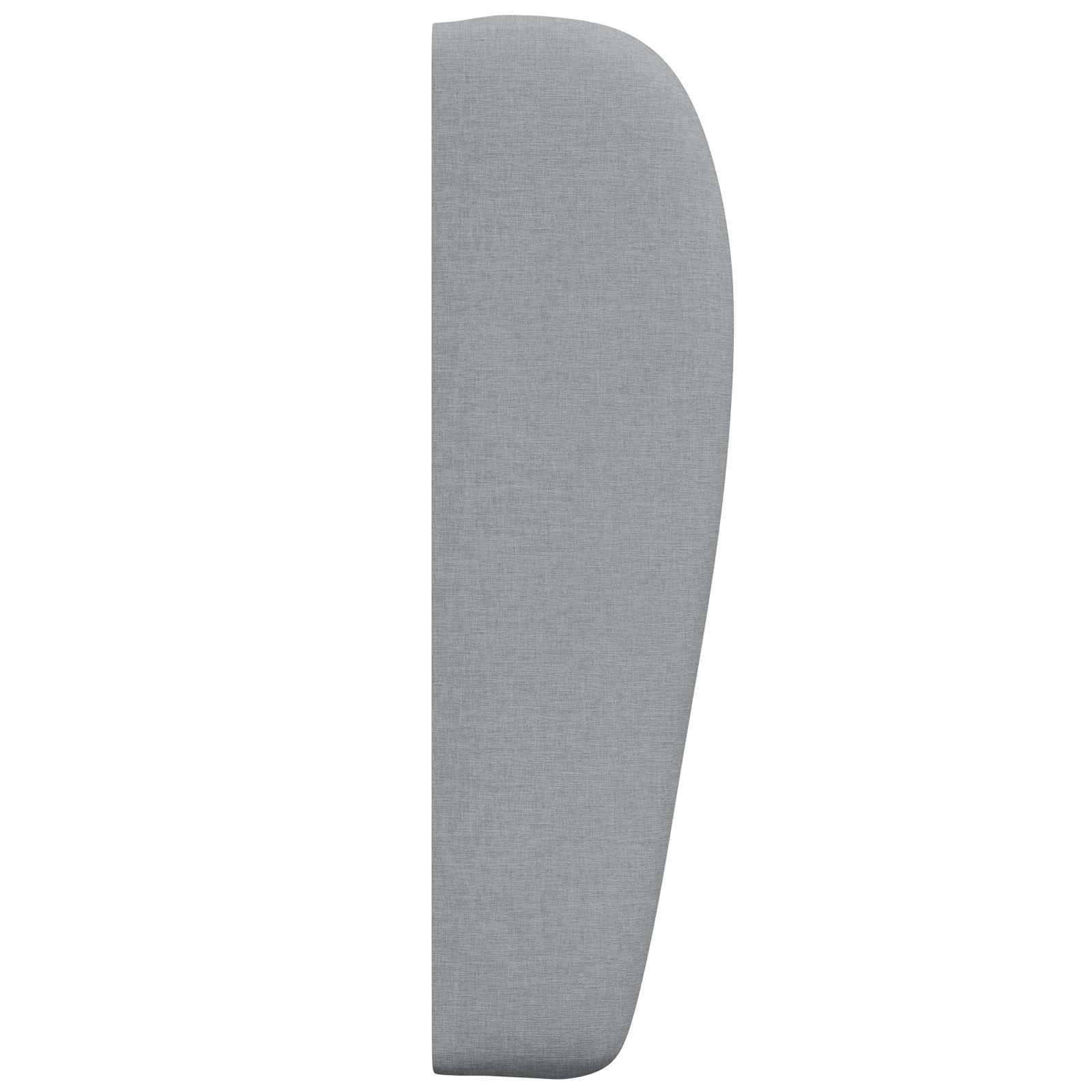 Kopfteil Ohr Hellgrau 80 x 23 x 6 cm Stoff