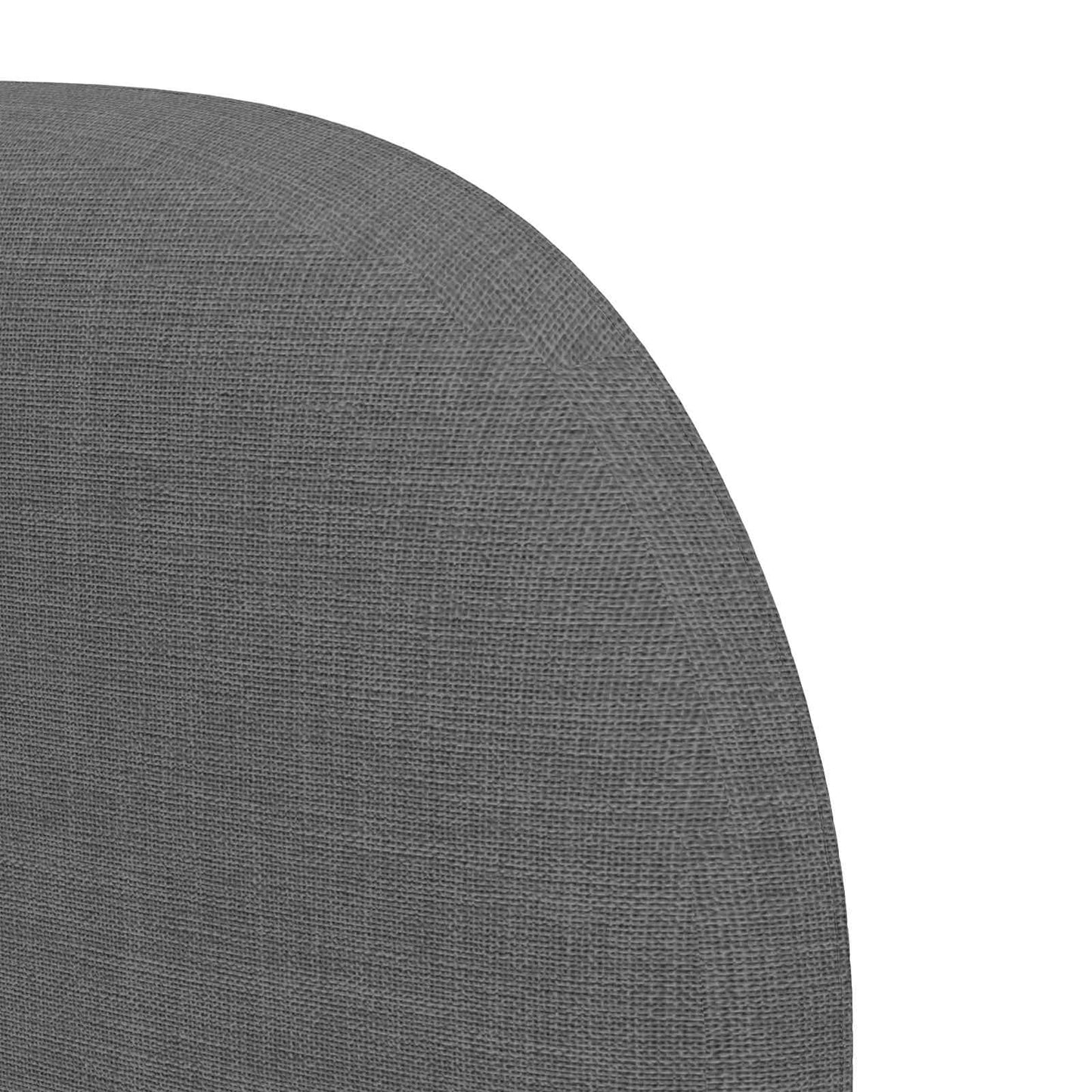 Kopfteil Ohr Dunkelgrau 80 x 23 x 6 cm Stoff