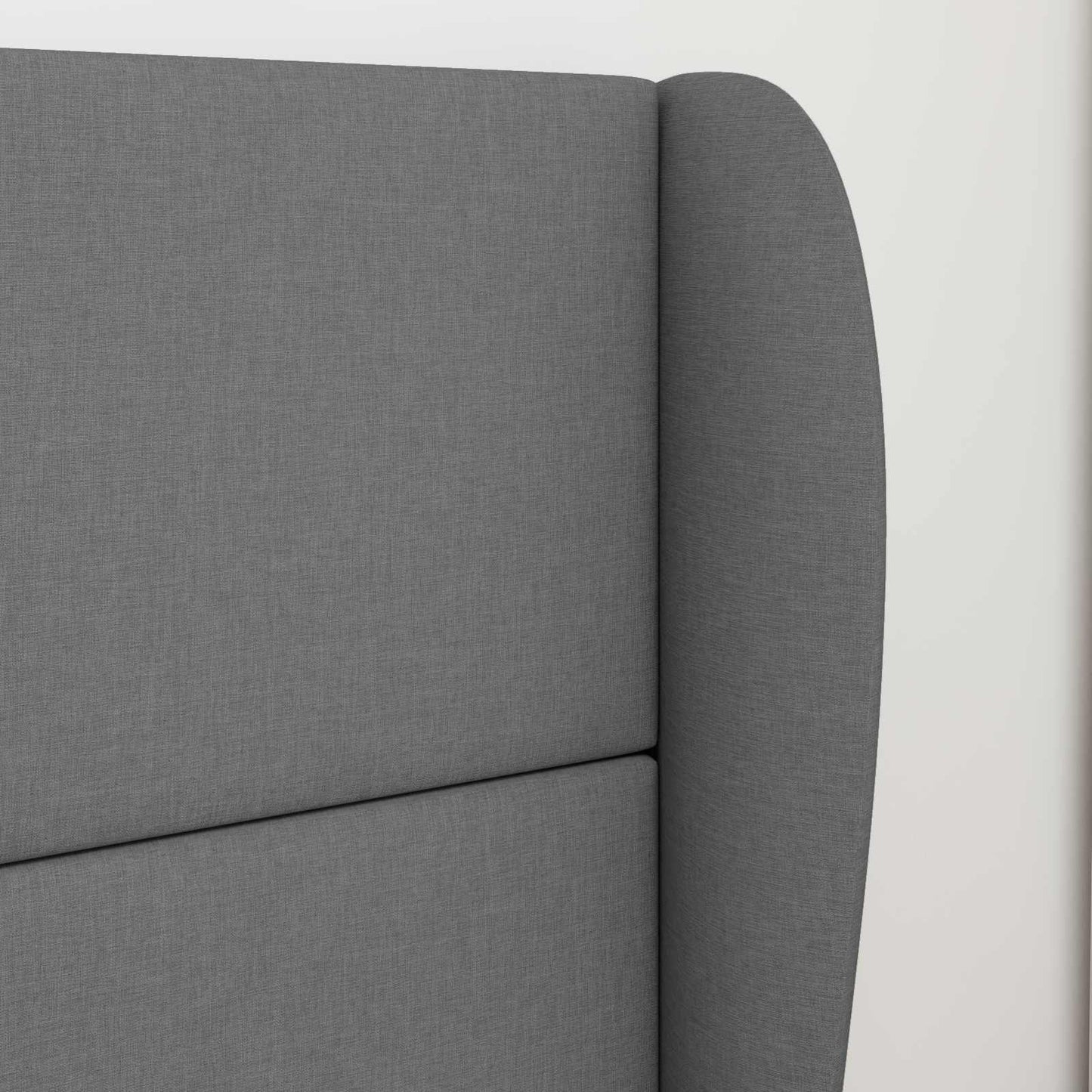 Kopfteil Ohr Dunkelgrau 80 x 23 x 6 cm Stoff
