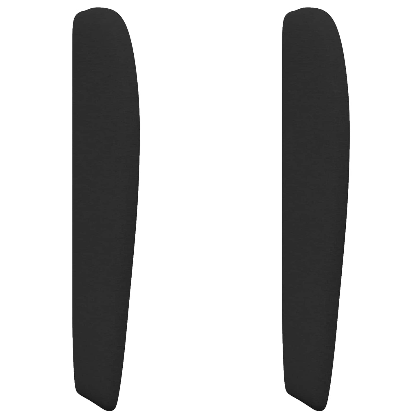 Kopfteil Ohr Schwarz 80 x 23 x 6 cm Stoff