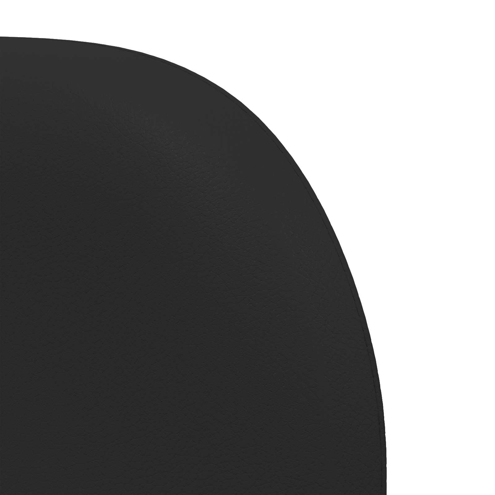 Kopfteil Ohr Schwarz 80 x 23 x 6 cm PVC