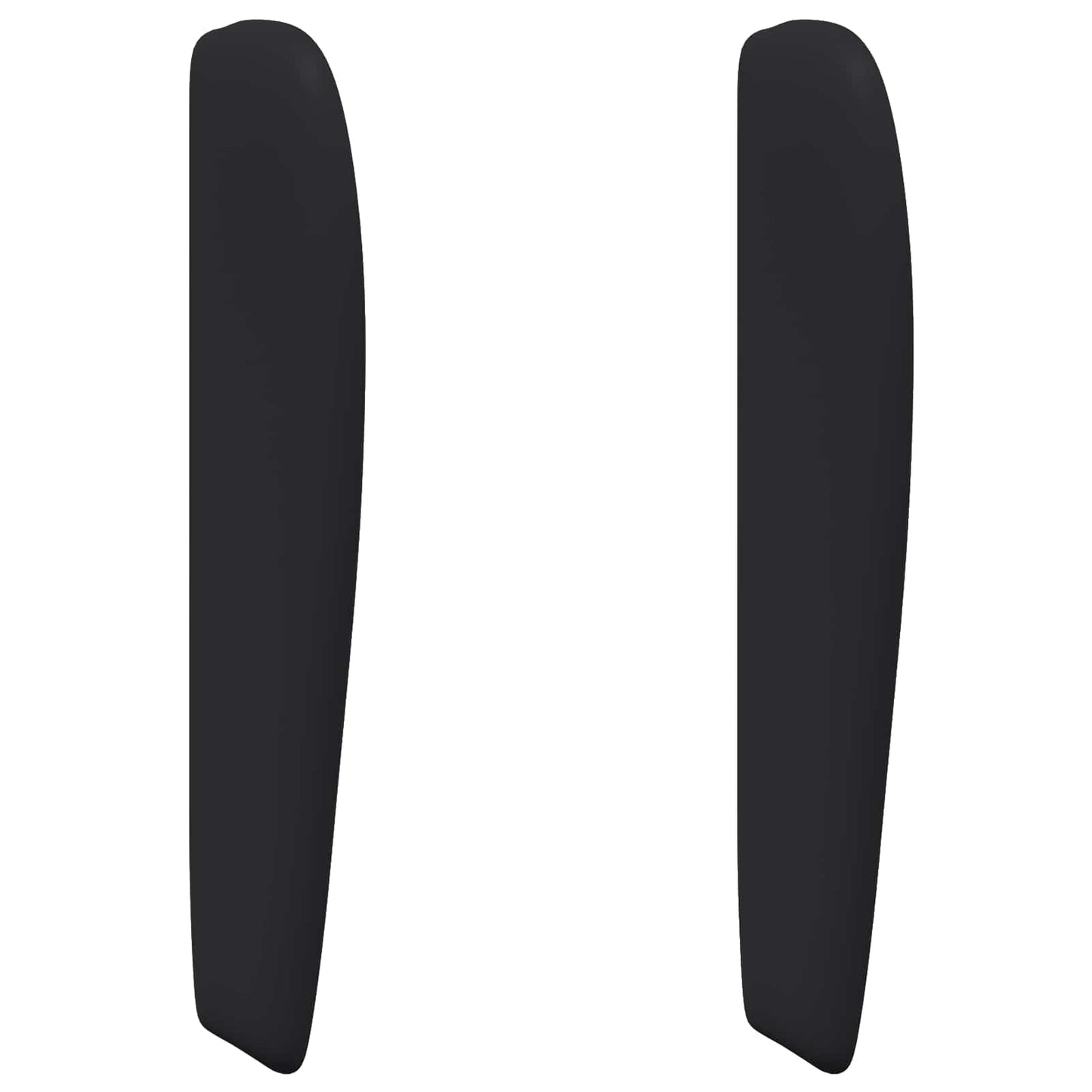 Kopfteil Ohr Schwarz 80 x 23 x 6 cm PVC