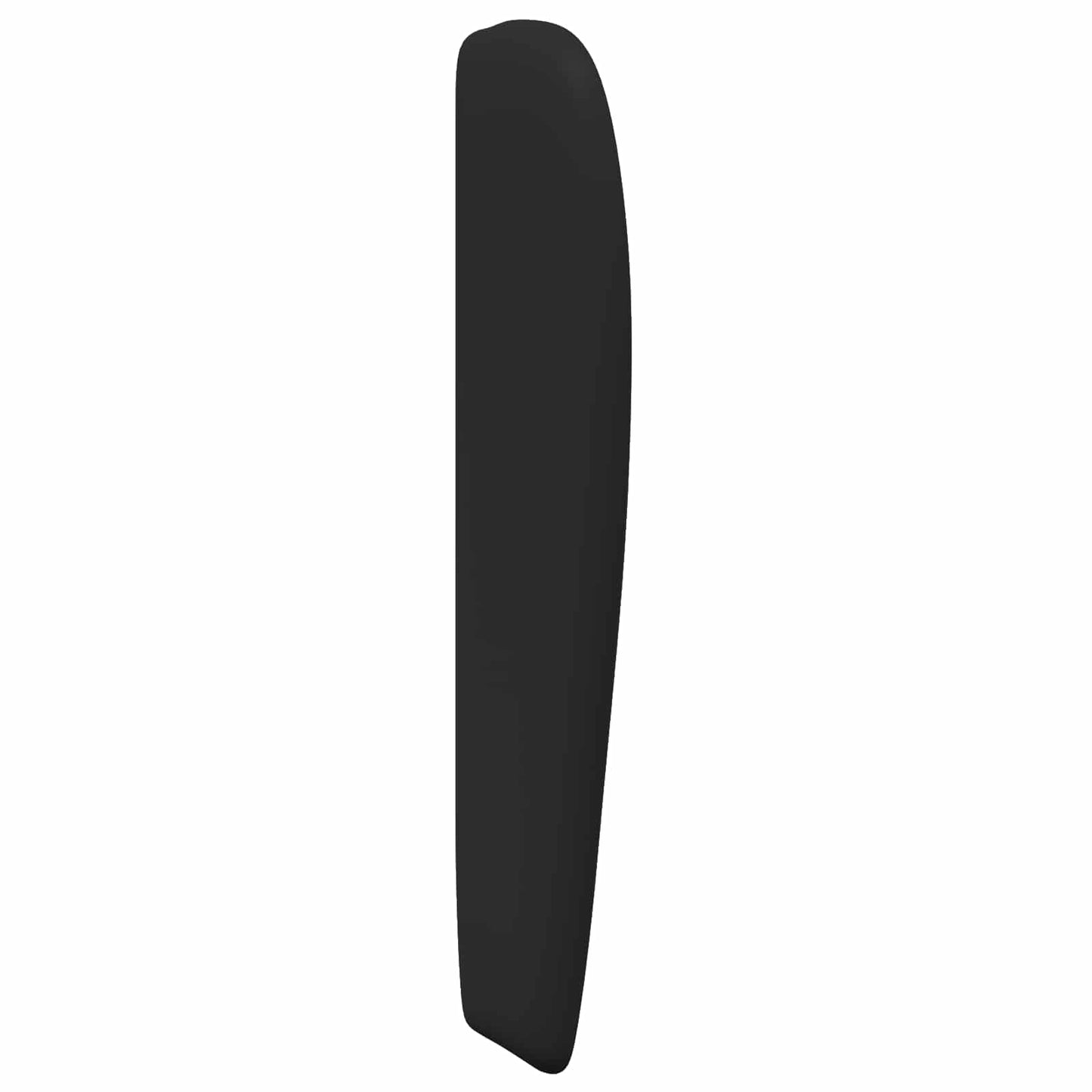 Kopfteil Ohr Schwarz 80 x 23 x 6 cm PVC