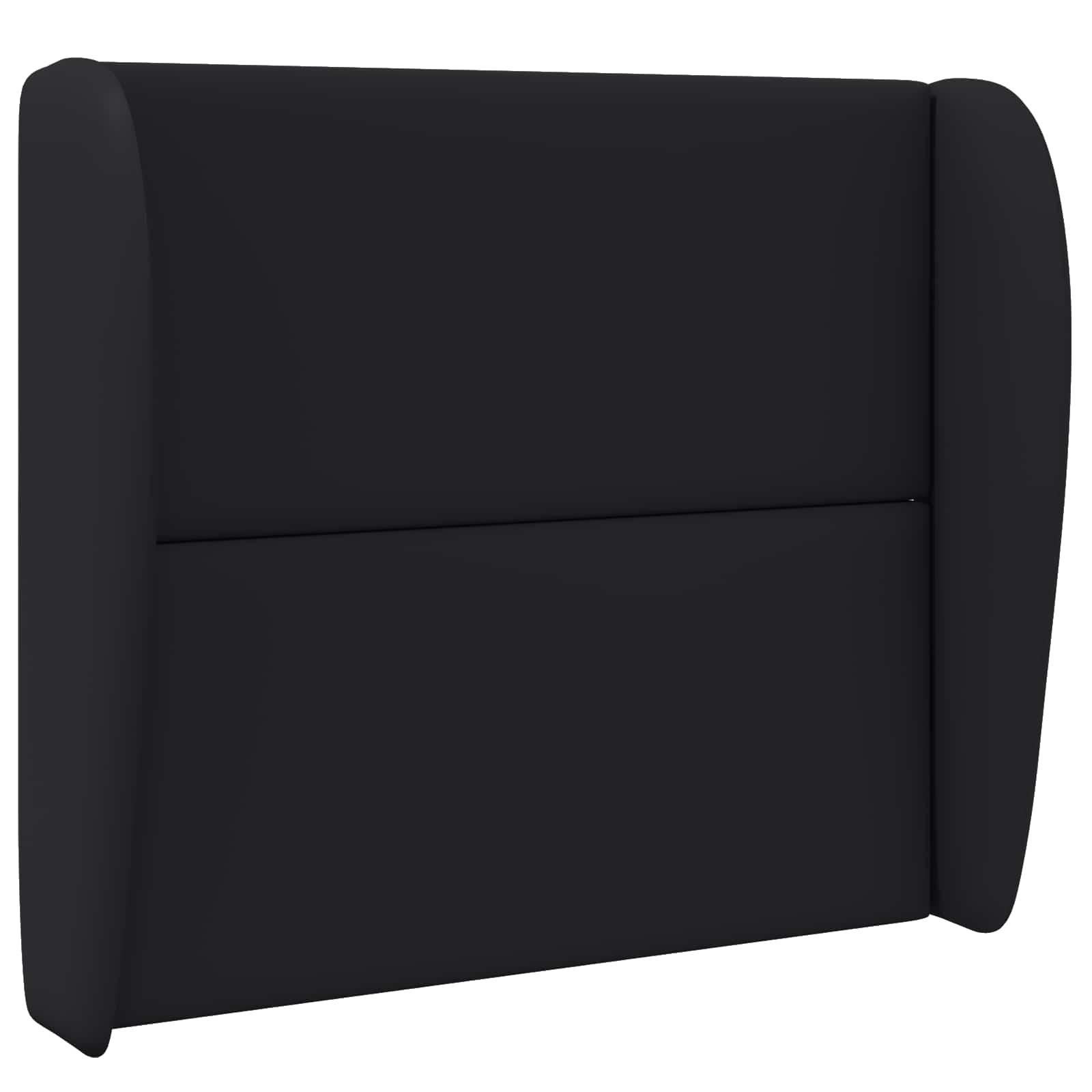 Kopfteil Ohr Schwarz 80 x 23 x 6 cm PVC
