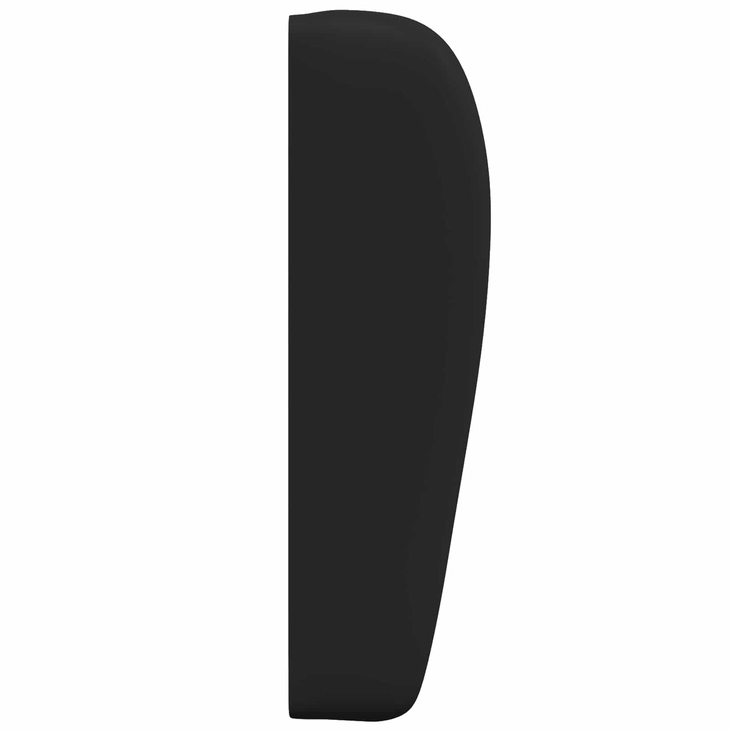 Kopfteil Ohr Schwarz 80 x 23 x 6 cm PVC