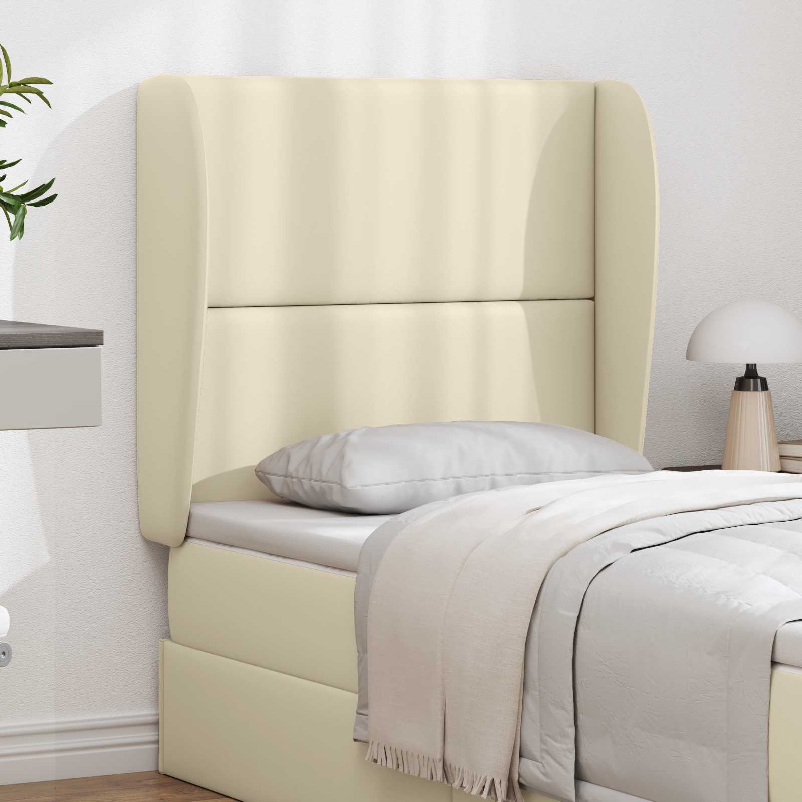 Kopfteil Ohr Creme 80 x 23 x 6 cm PVC