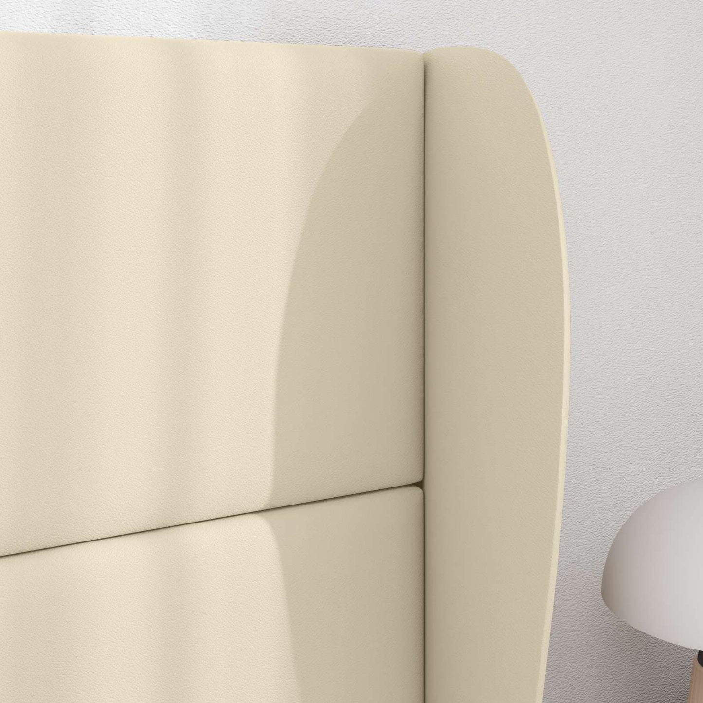 Kopfteil Ohr Creme 80 x 23 x 6 cm PVC