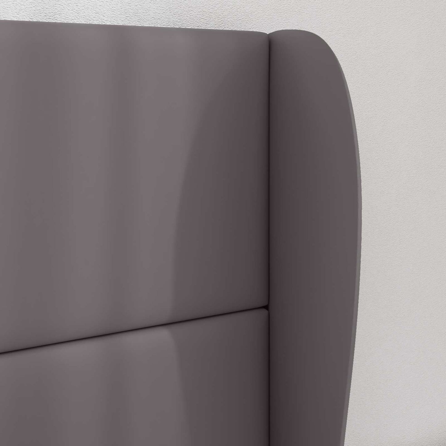 Kopfteil Ohr Dunkelgrau 80 x 23 x 6 cm PVC