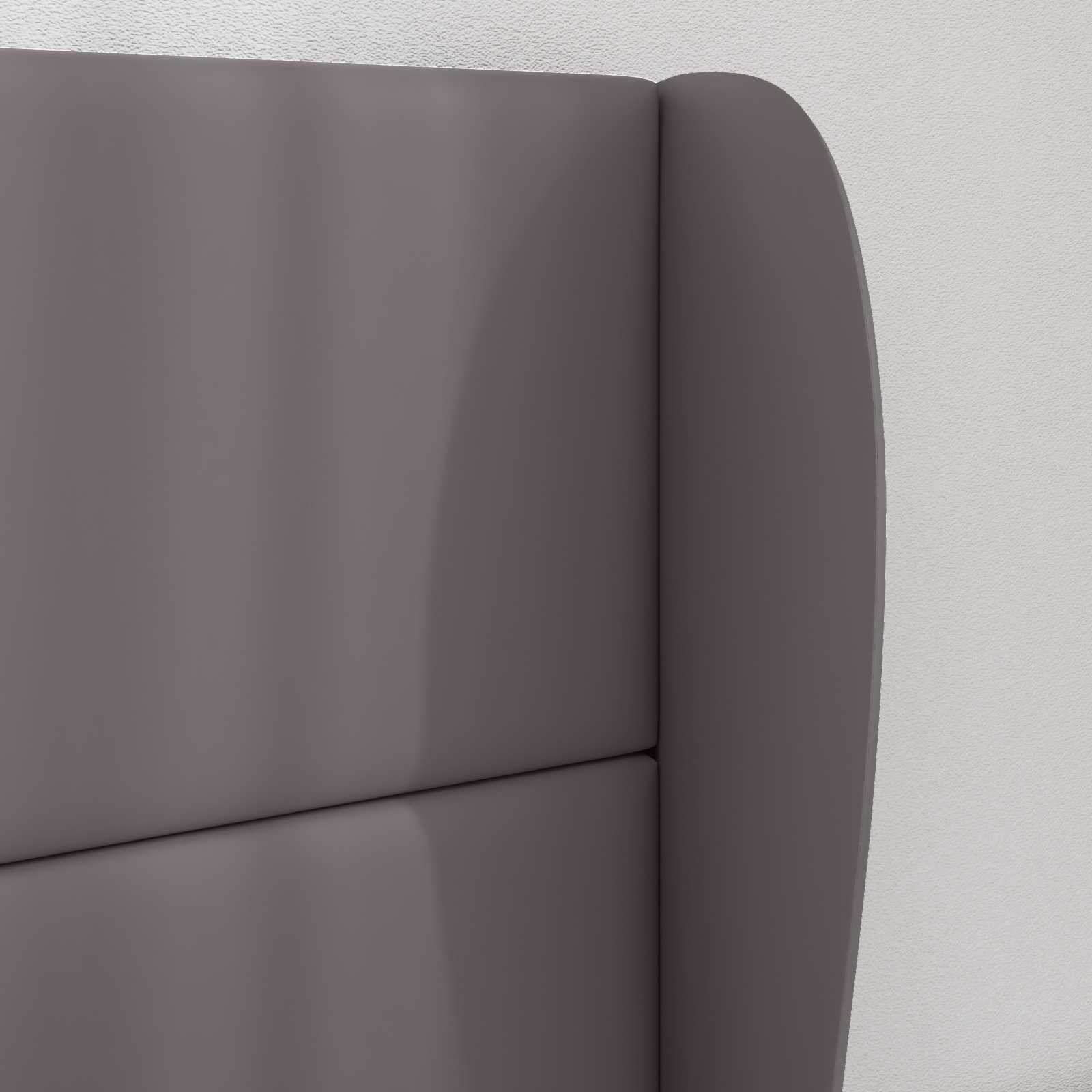Kopfteil Ohr Dunkelgrau 80 x 23 x 6 cm PVC