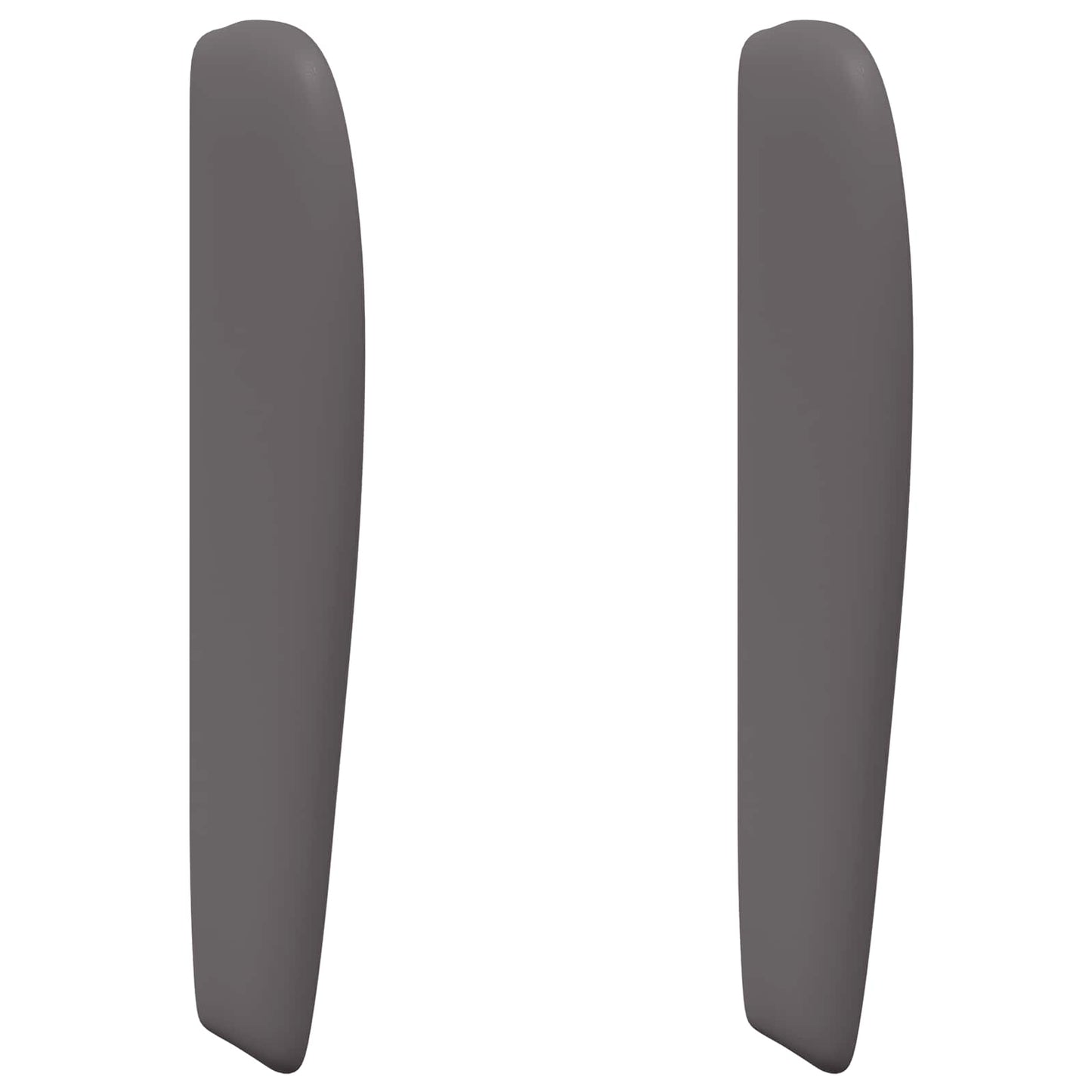 Kopfteil Ohr Dunkelgrau 80 x 23 x 6 cm PVC