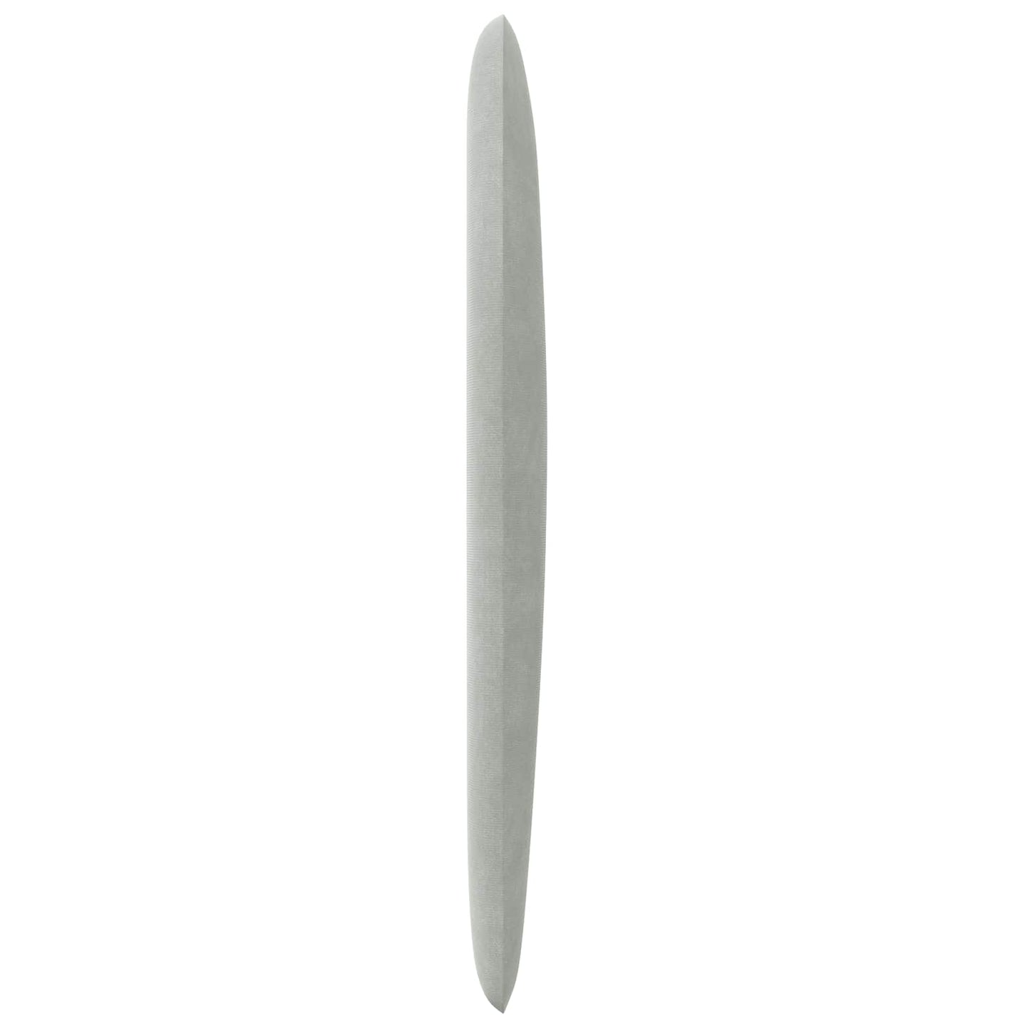 Kopfteil Ohr Hellgrau 80 x 23 x 6 cm Samt