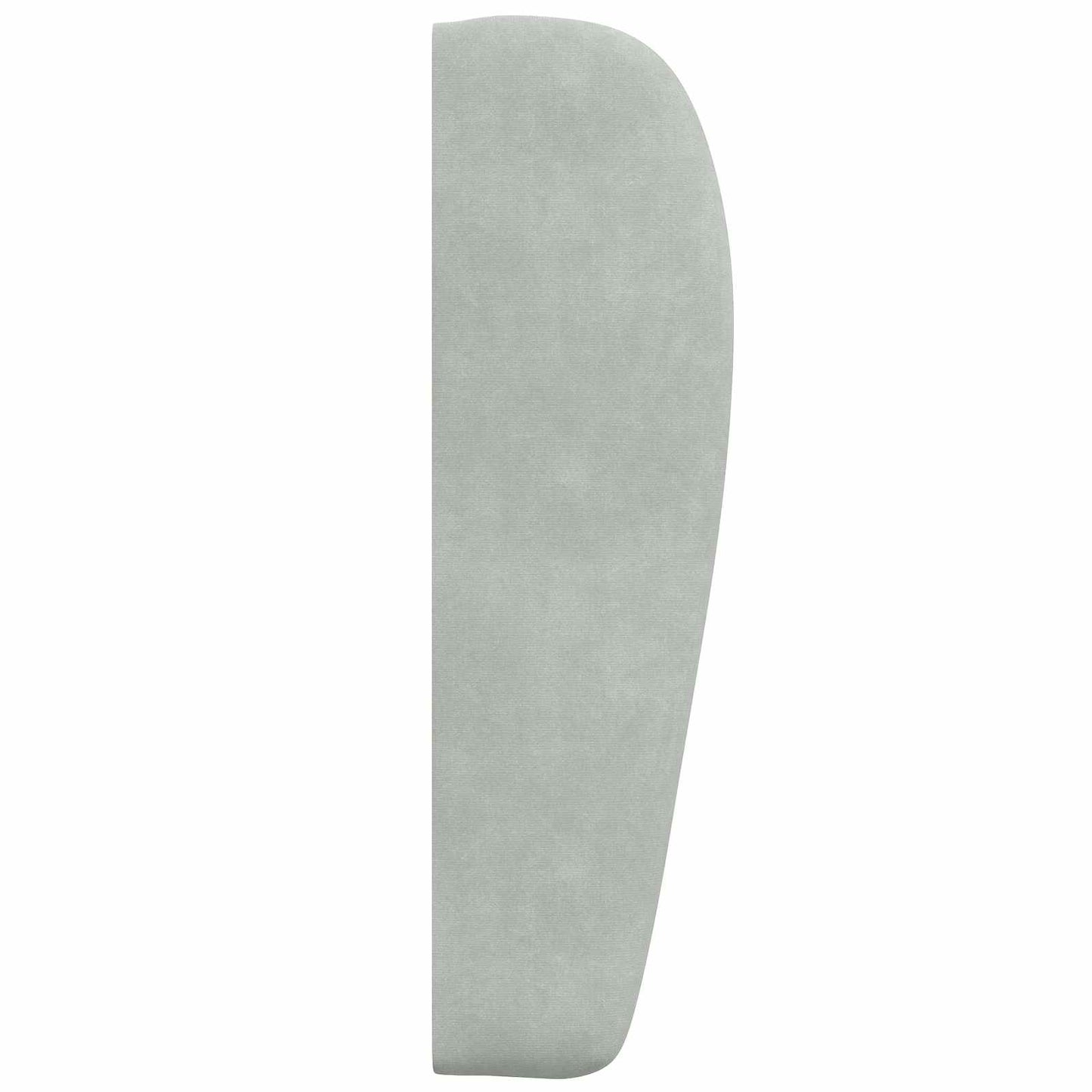 Kopfteil Ohr Hellgrau 80 x 23 x 6 cm Samt