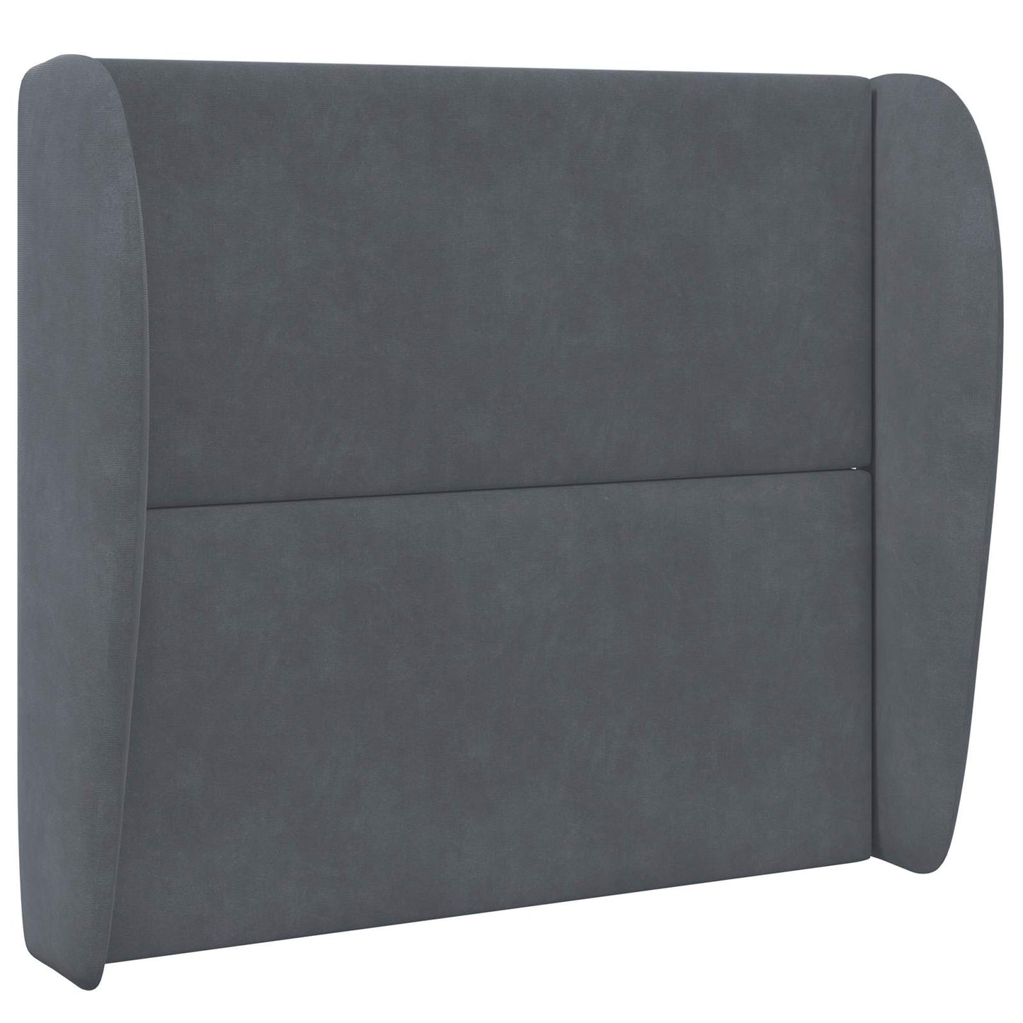 Kopfteil Ohr Dunkelgrau 80 x 23 x 6 cm Samt