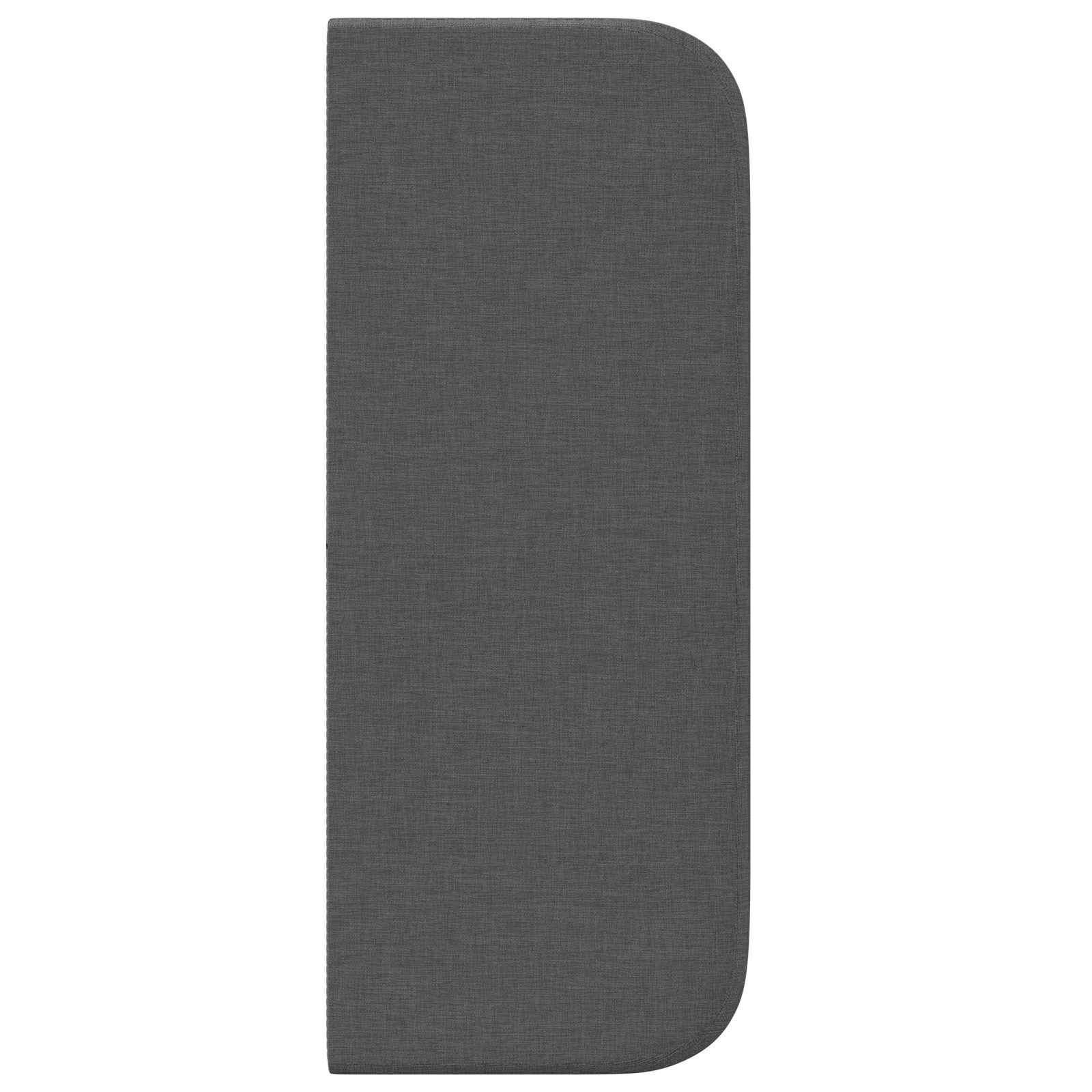 Kopfteil Ohr Dunkelgrau 40,5 x 40,5 x 4 cm Stoff
