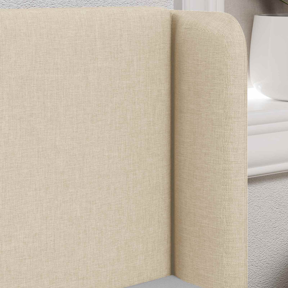 Kopfteil Ohr Creme 40,5 x 40,5 x 4 cm Stoff