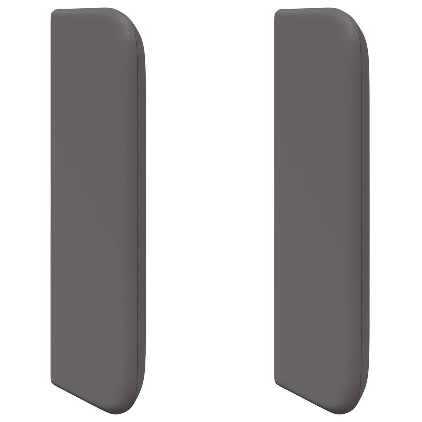 Kopfteil Ohr 2 pcs Grau 40 x 16 x 5 cm Sperrholz und Kunstleder