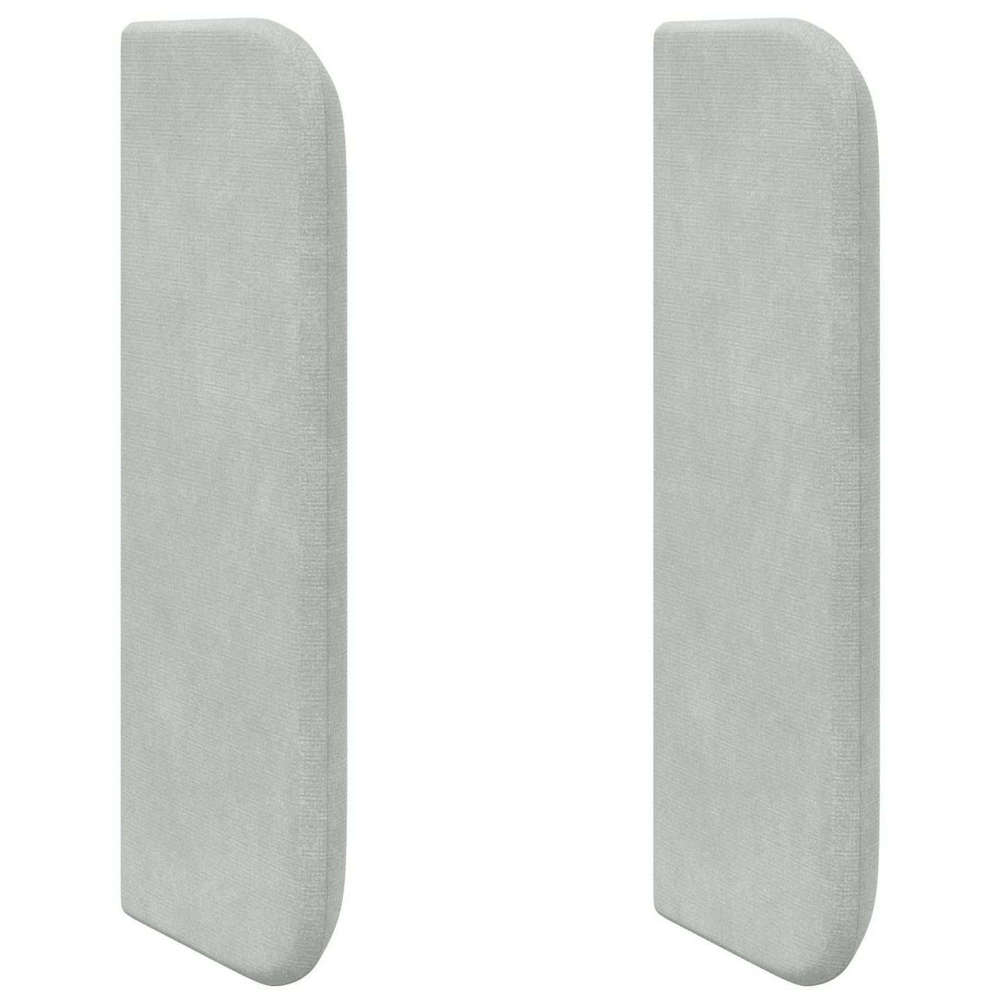 Kopfteil Ohr Hellgrau 40,5 x 40,5 x 4 cm Samt