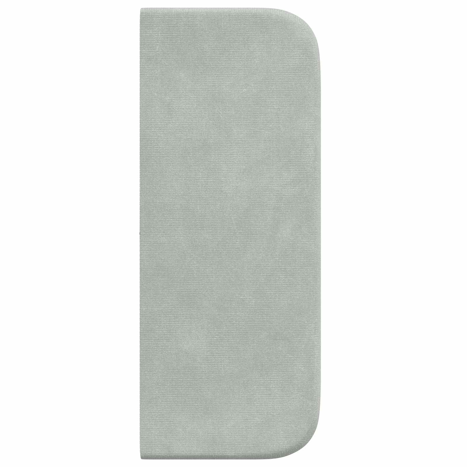 Kopfteil Ohr Hellgrau 40,5 x 40,5 x 4 cm Samt