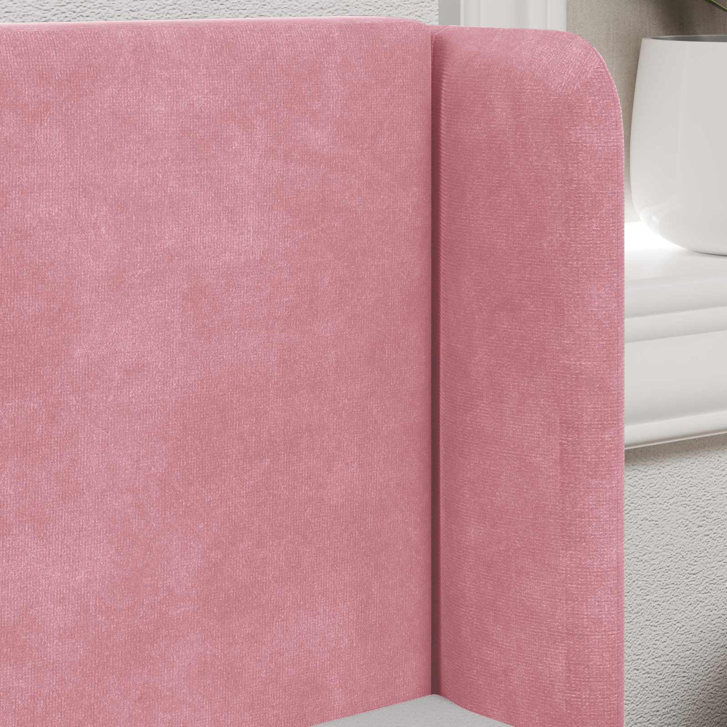 Kopfteil Ohr Rosa 40,5 x 40,5 x 4 cm Samt