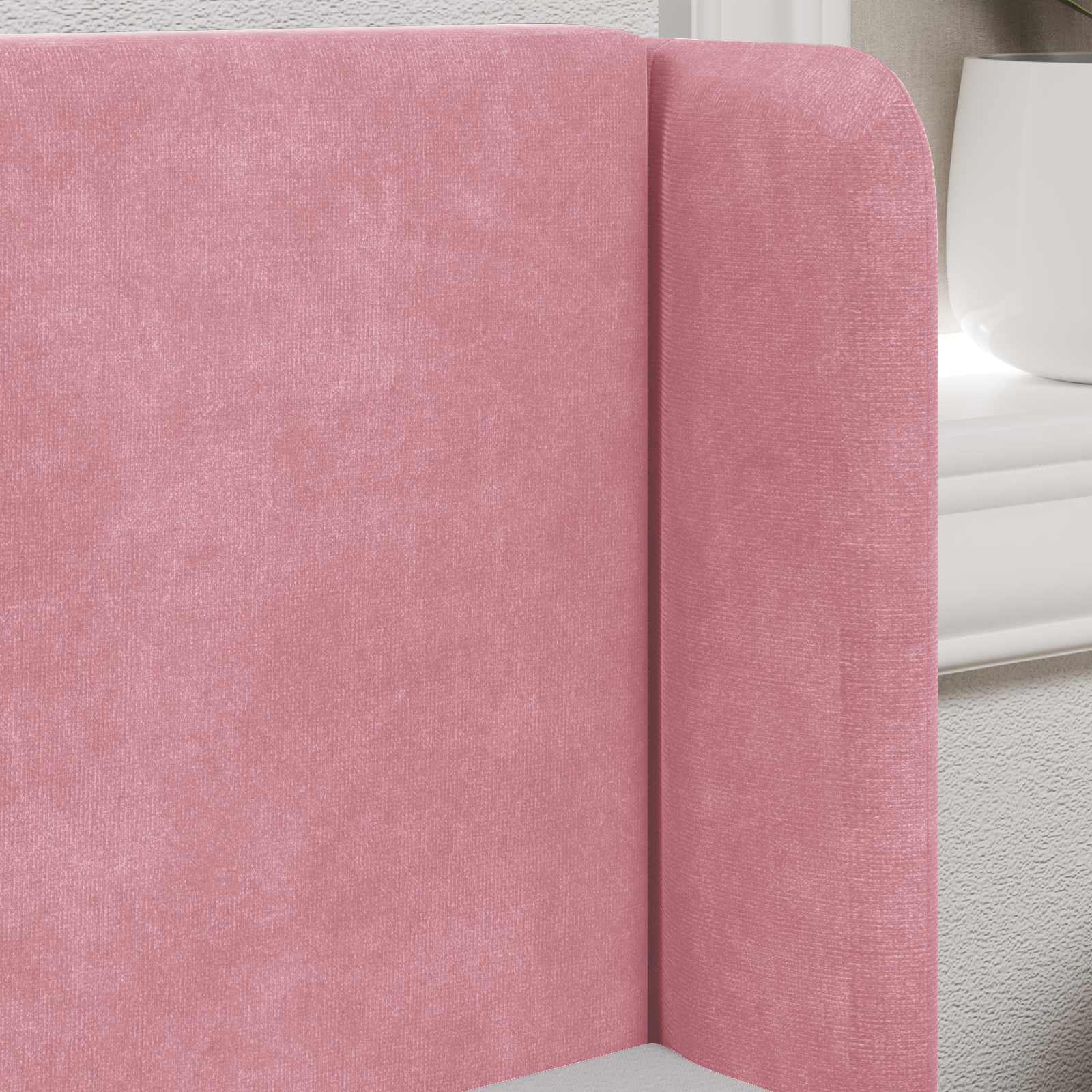 Kopfteil Ohr Rosa 40,5 x 40,5 x 4 cm Samt