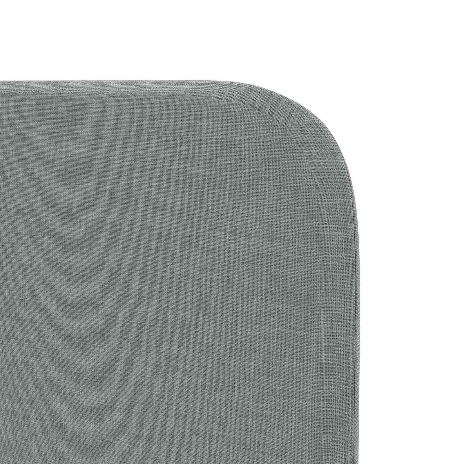Kopfteil Ohr Hellgrau 80 x 16 x 4 cm Stoff