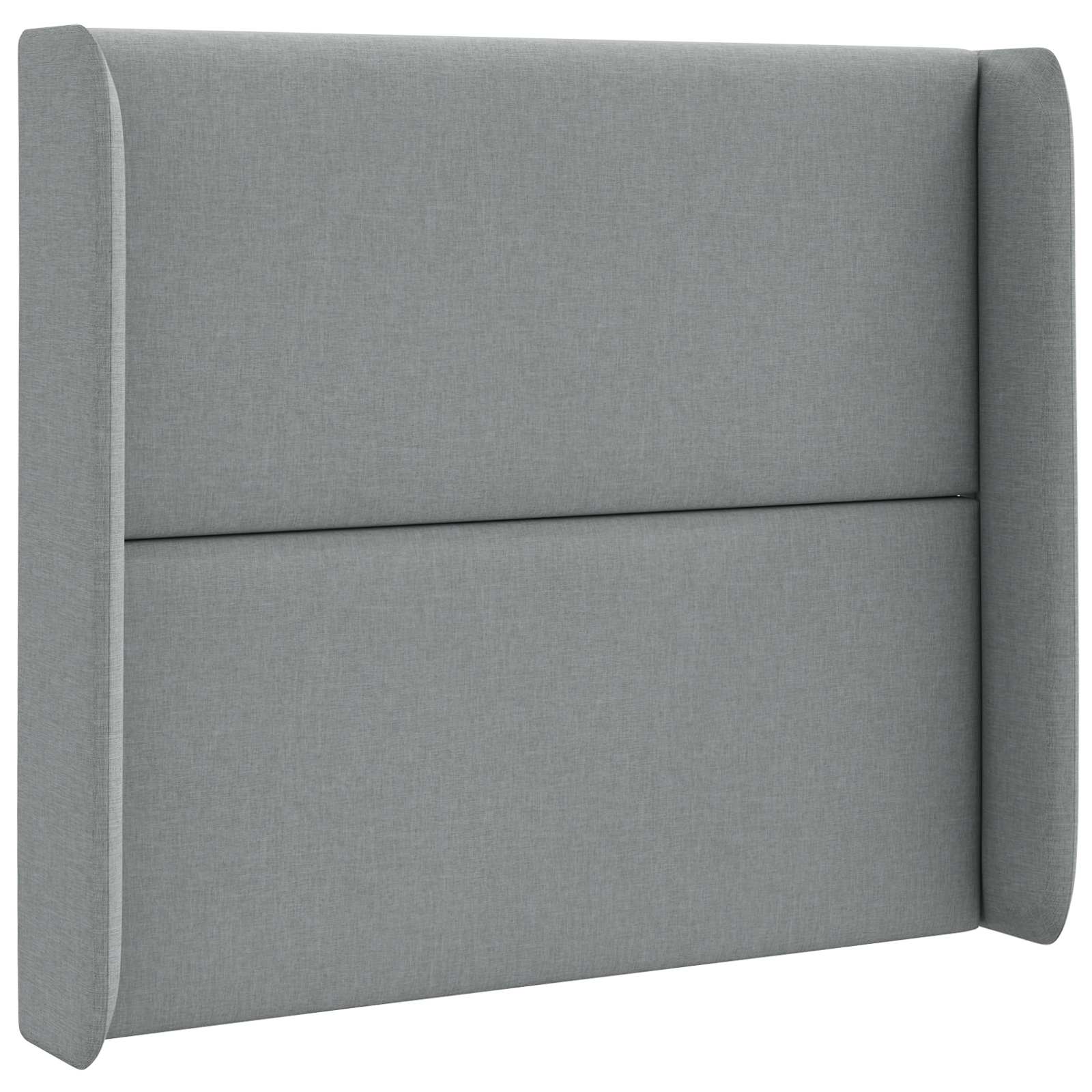 Kopfteil Ohr Hellgrau 80 x 16 x 4 cm Stoff