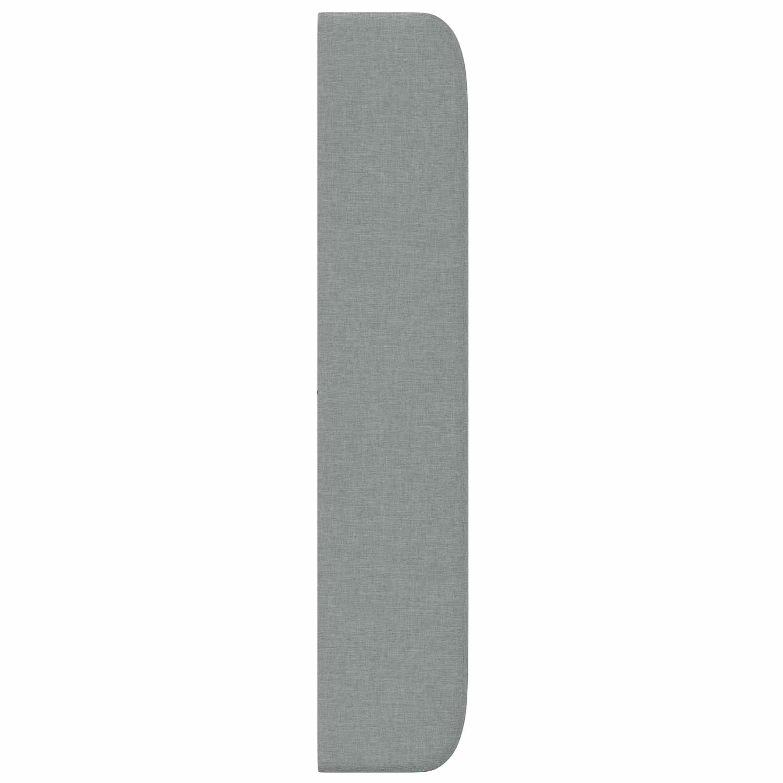 Kopfteil Ohr Hellgrau 80 x 16 x 4 cm Stoff