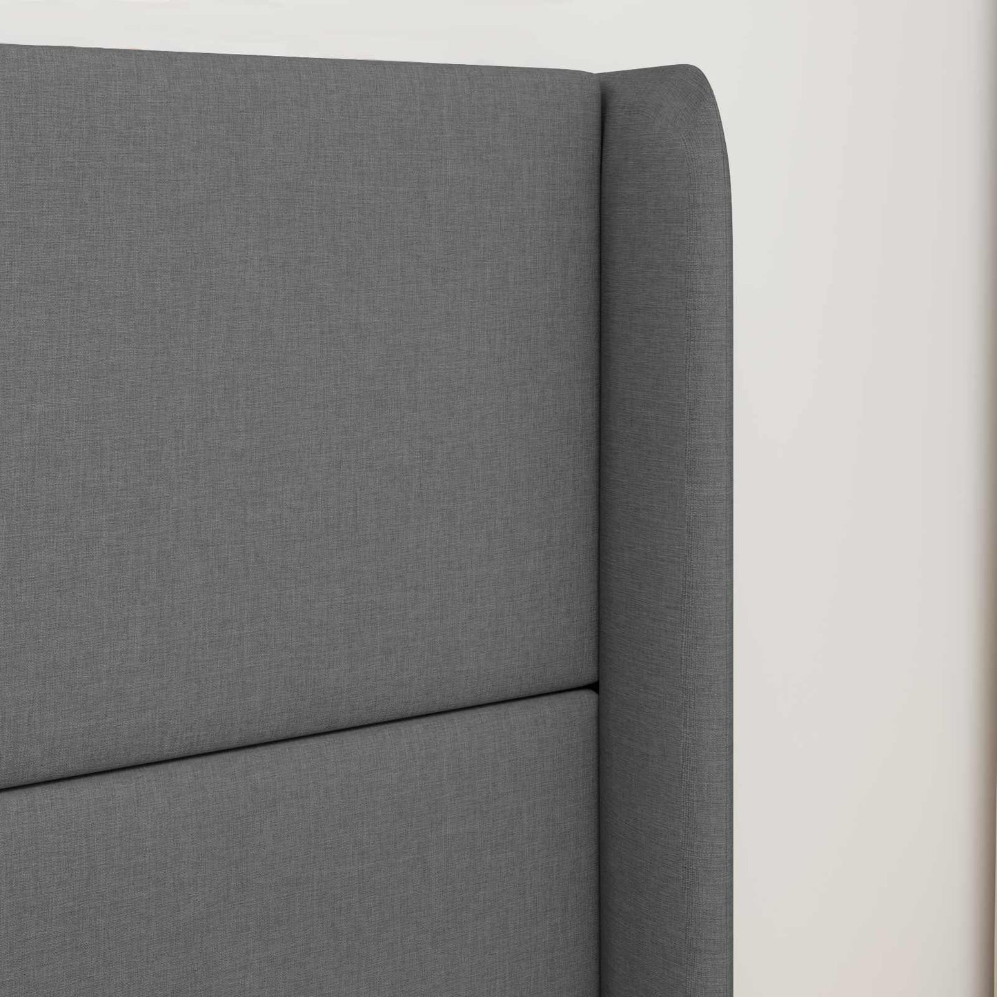Kopfteil Ohr Grau 80 x 16 x 4 cm Stoff