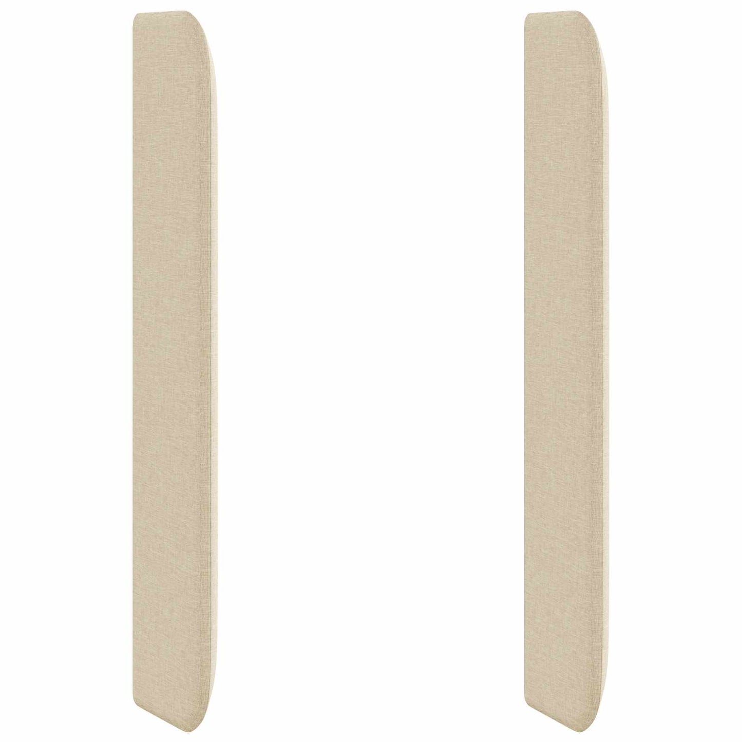 Kopfteil Ohr Creme 80 x 16 x 4 cm Stoff