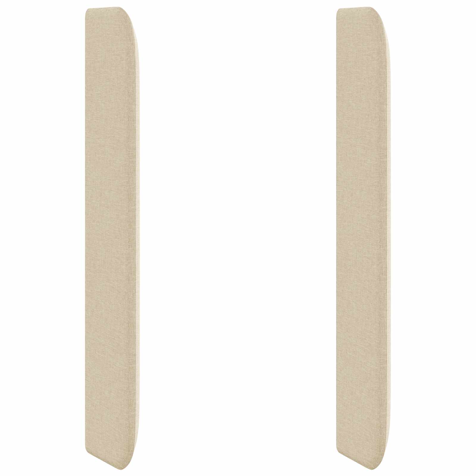 Kopfteil Ohr Creme 80 x 16 x 4 cm Stoff