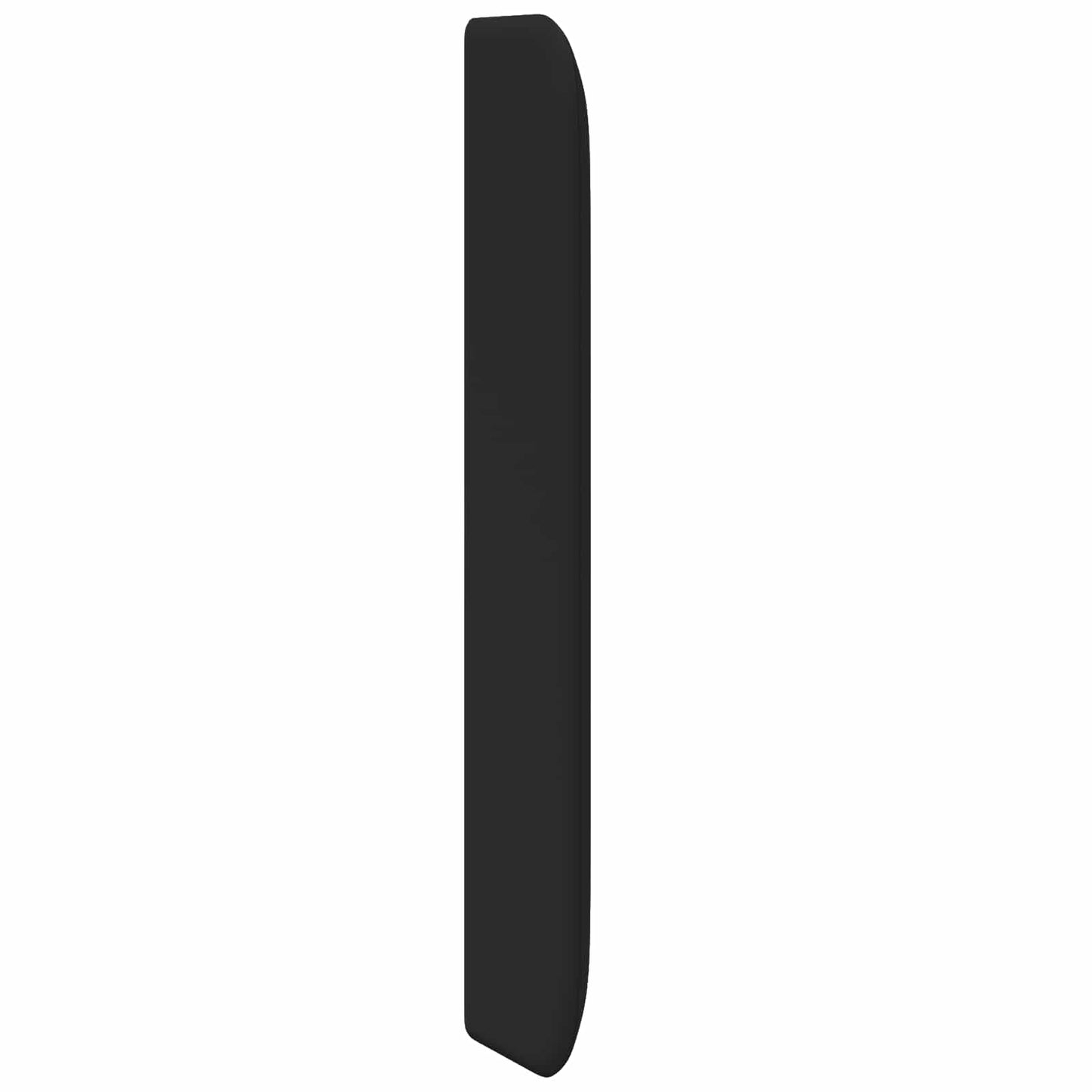 Kopfteil Ohr Schwarz 80 x 16 x 4 cm PVC