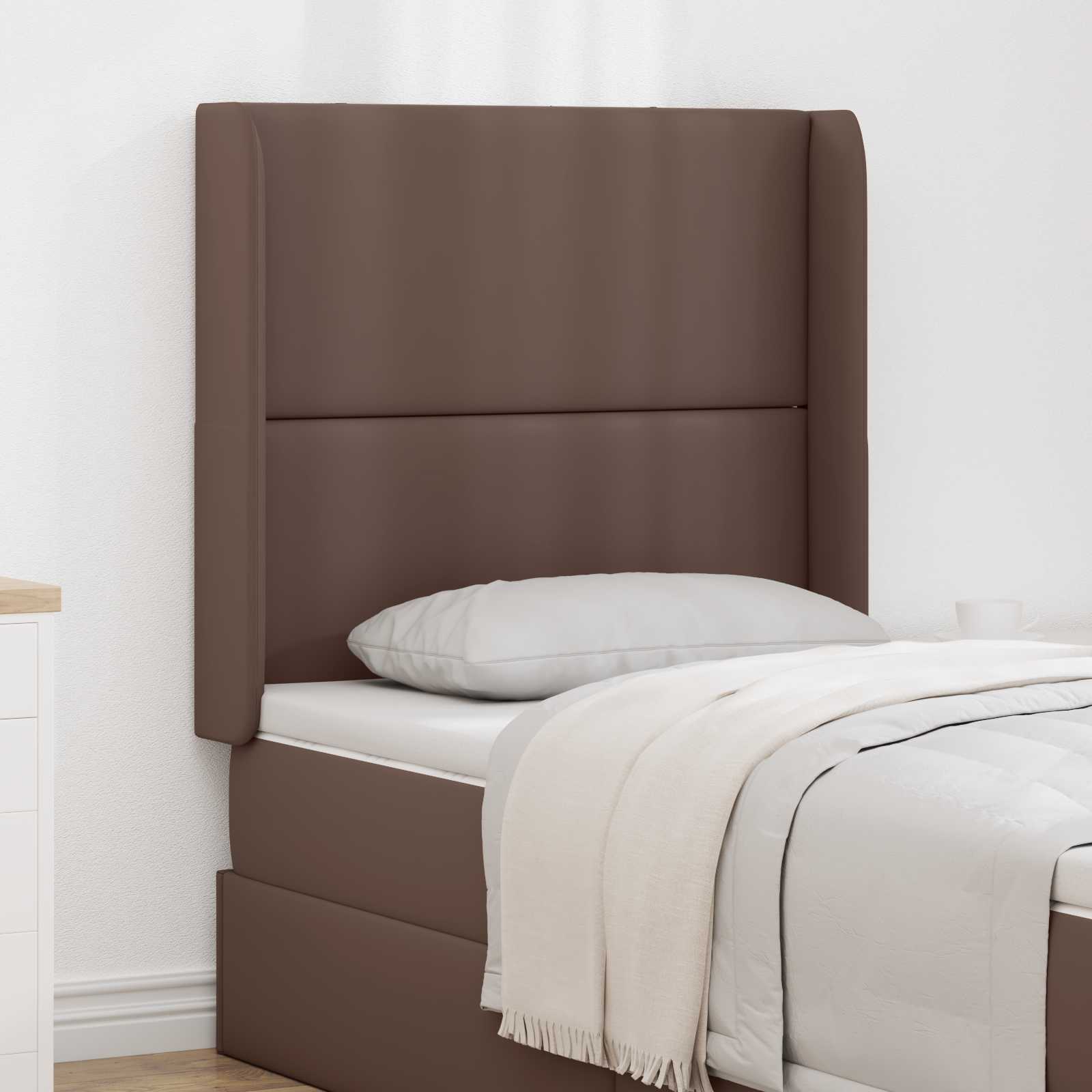 Kopfteil Ohr Braun 80 x 16 x 4 cm PVC