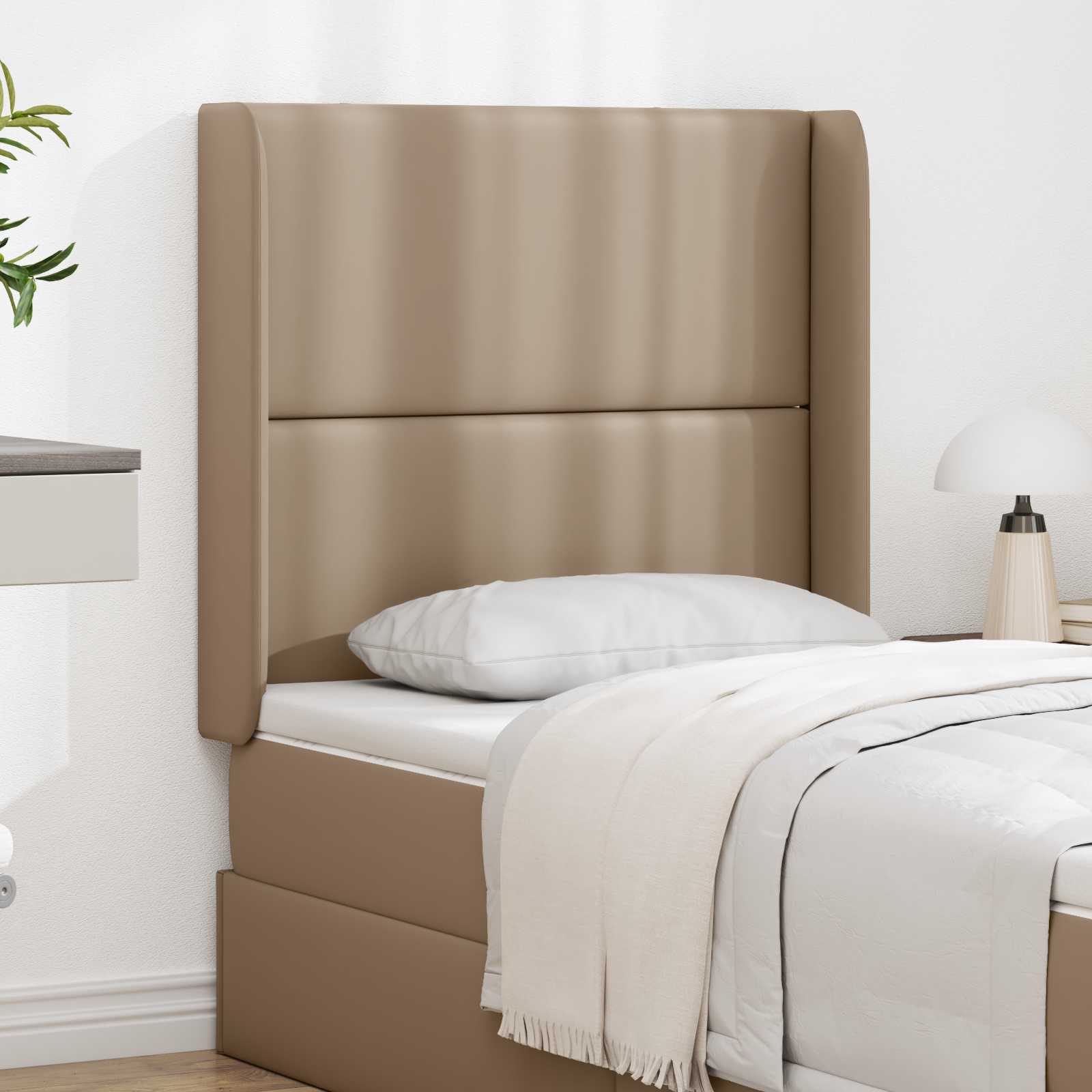 Kopfteil Ohr Braun 80 x 16 x 4 cm PVC